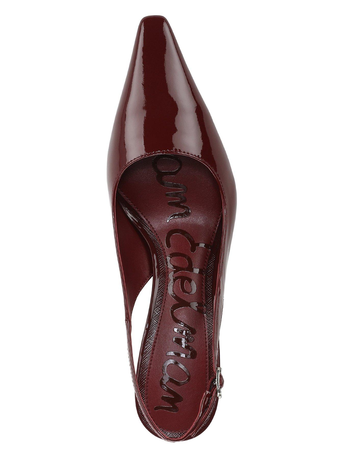 Image 4 of 5 of SAM EDELMAN Bianka Sling Back Heeled Pump - Red