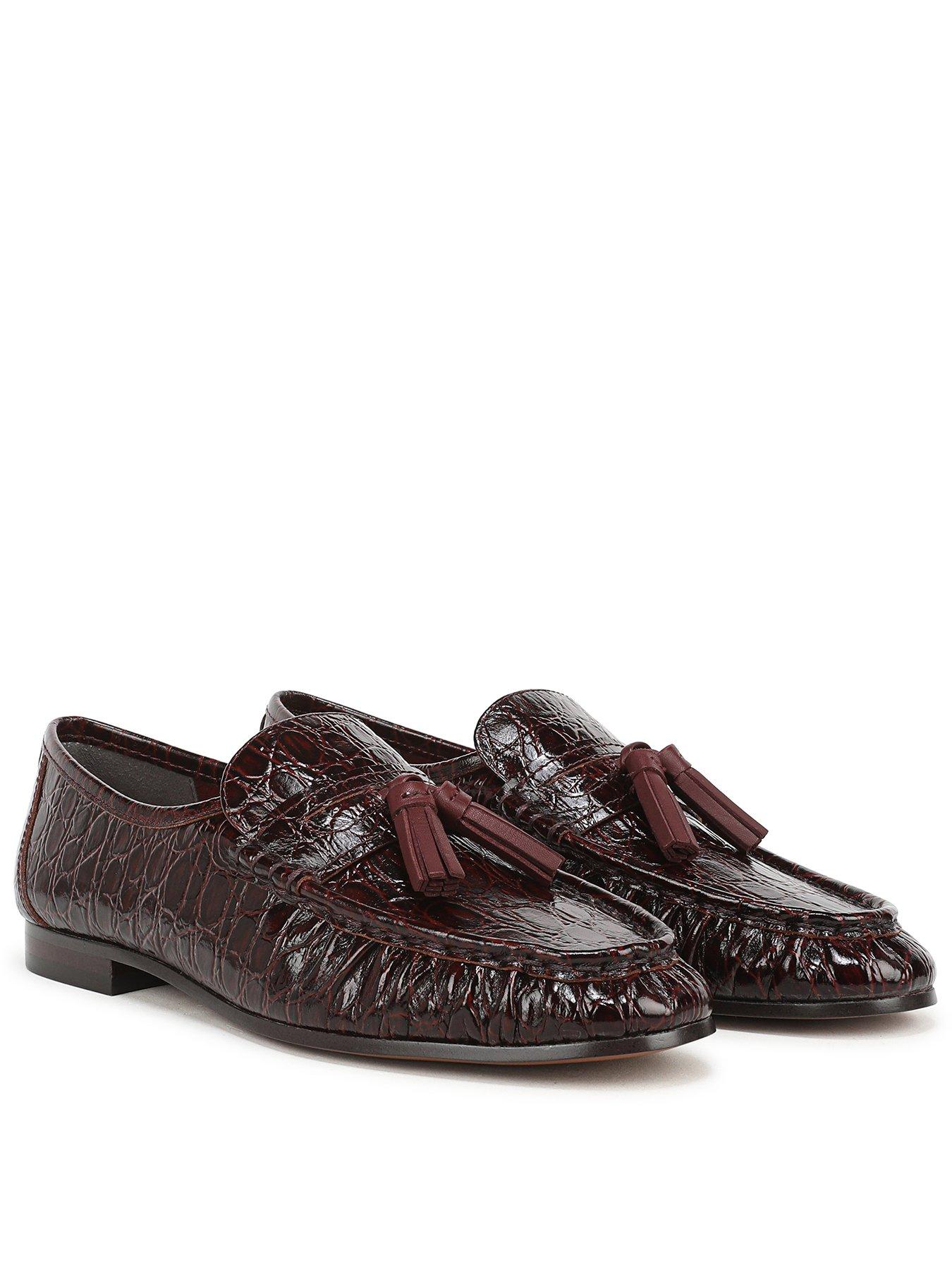 SAM EDELMAN Lana Leather Loafer - Red