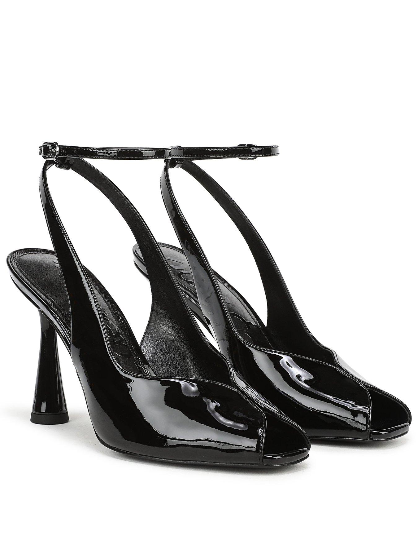 SAM EDELMAN Esme Peep Toe Ankle Strap Heel Sandal - Black