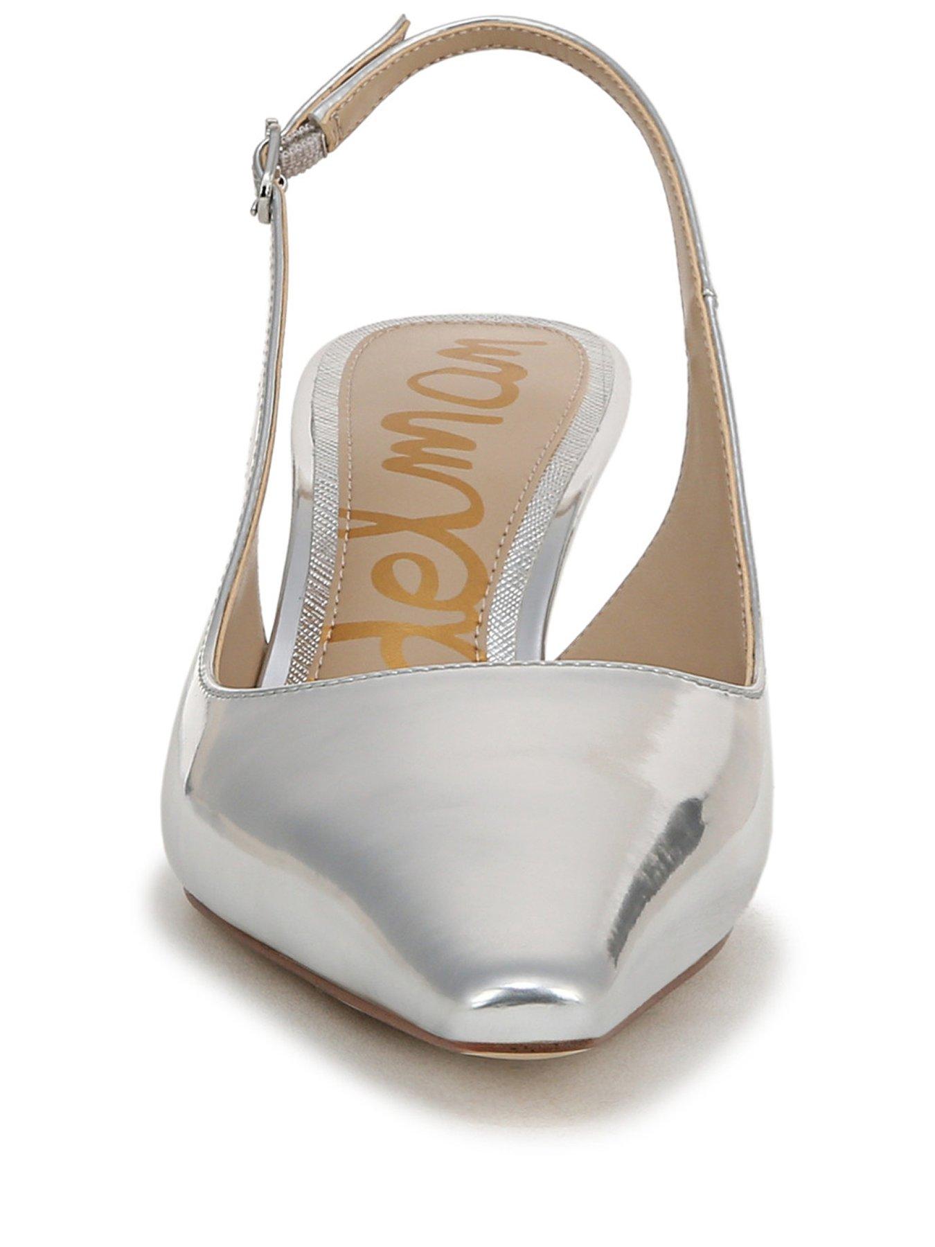 Image 2 of 5 of SAM EDELMAN Bianka Sling Back Heeled Pump - Silver