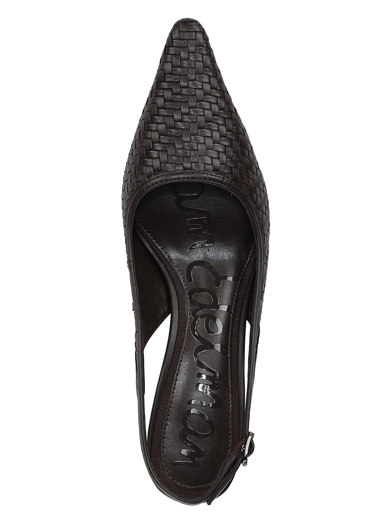 Image 4 of 5 of SAM EDELMAN Bianka Sling Weave Heeled Pump - Brown