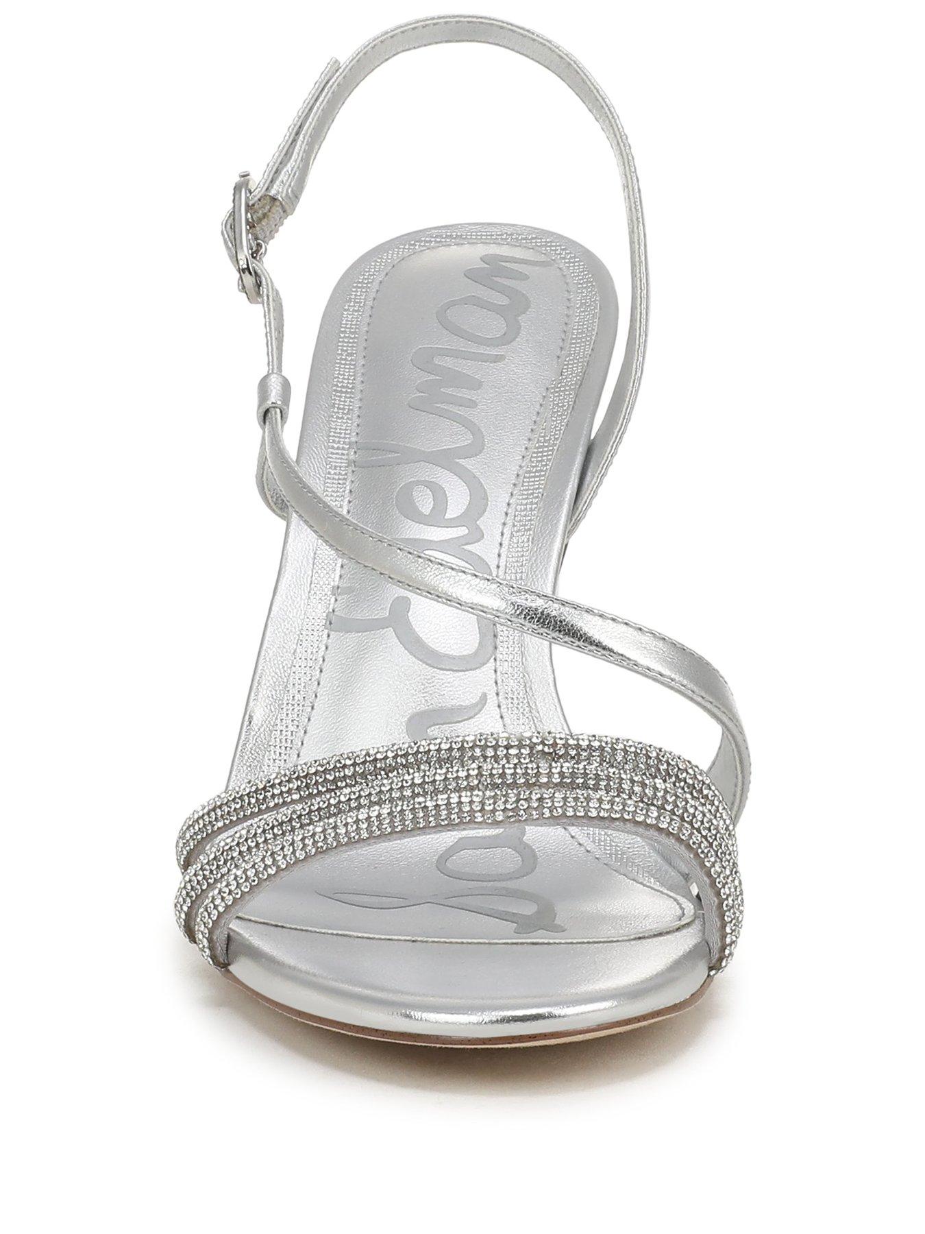 Image 2 of 6 of SAM EDELMAN Charli Glam Heeled Sandal - Silver