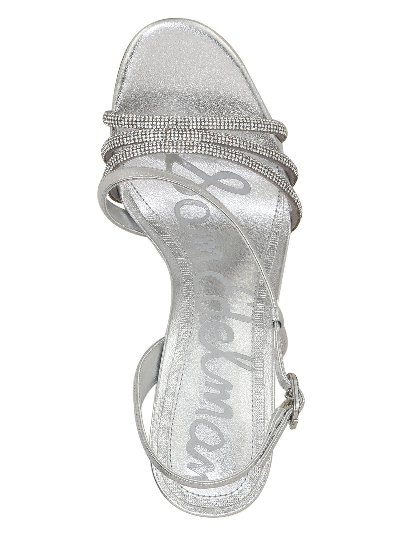 Image 4 of 6 of SAM EDELMAN Charli Glam Heeled Sandal - Silver