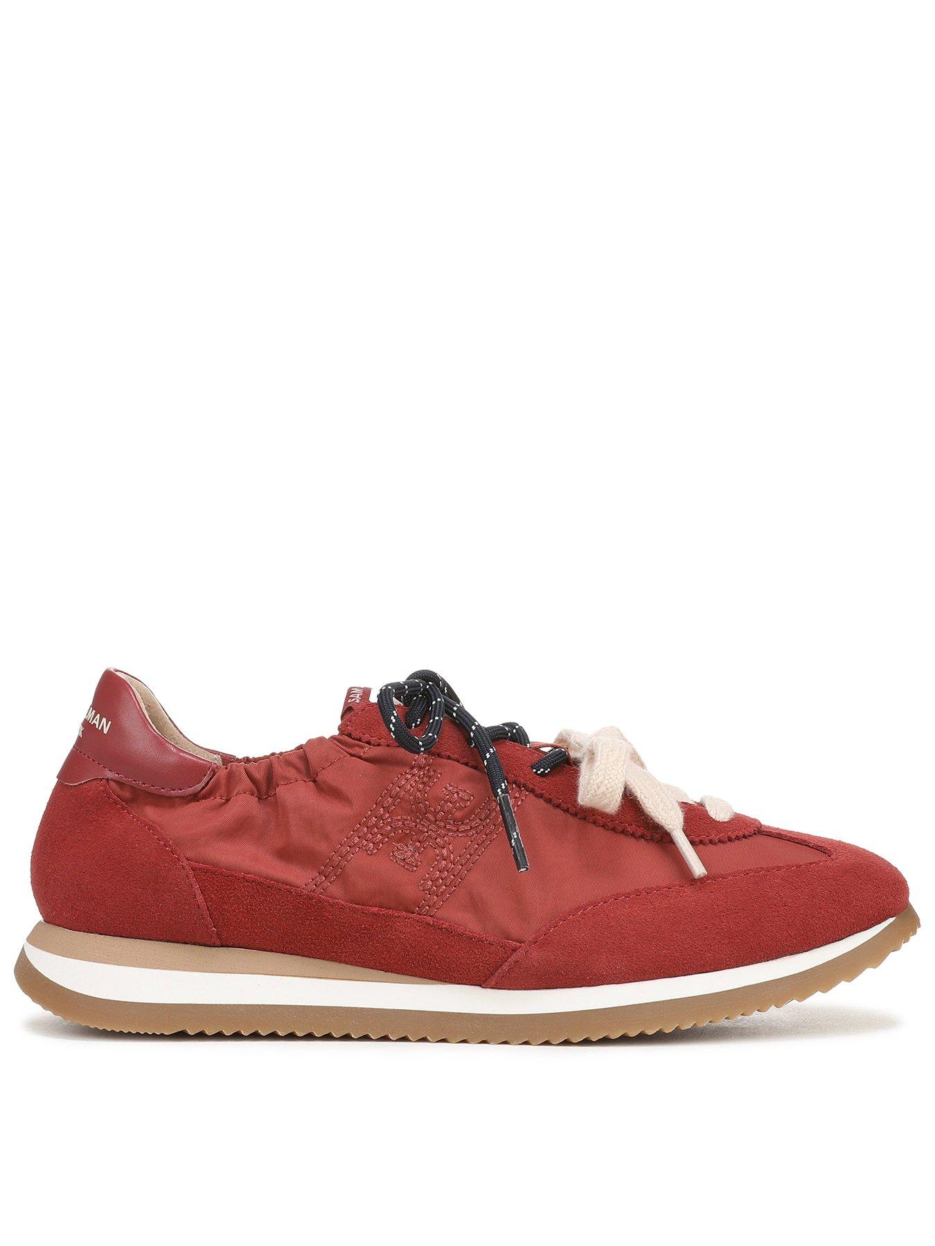Image 1 of 2 of SAM EDELMAN Evara Multi-Lace Trainer - Red