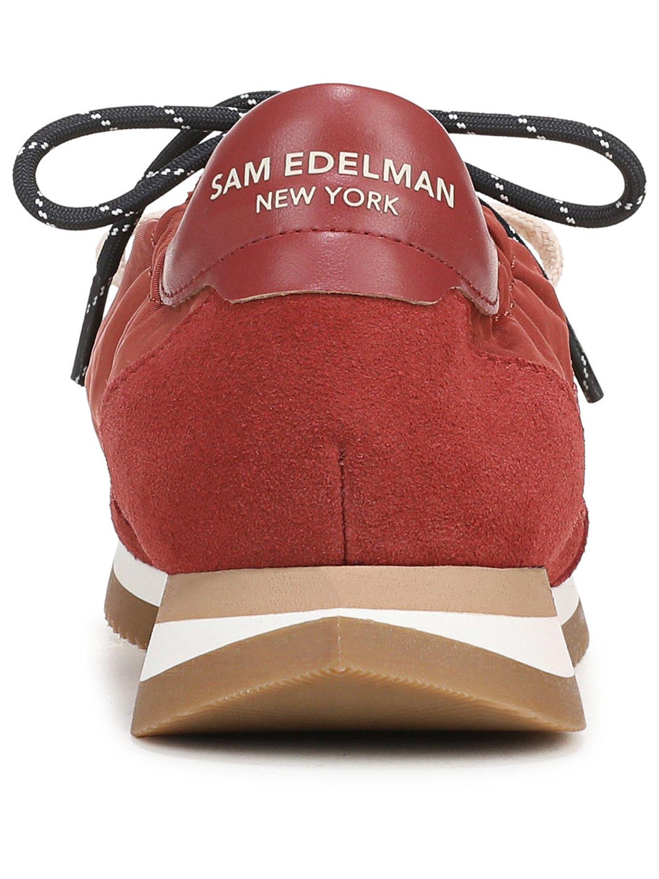 Image 2 of 2 of SAM EDELMAN Evara Multi-Lace Trainer - Red