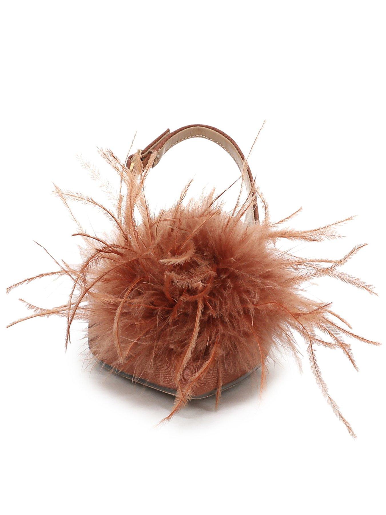 Image 2 of 5 of SAM EDELMAN Finch Feather Kitten Heel Pump - Bourbon