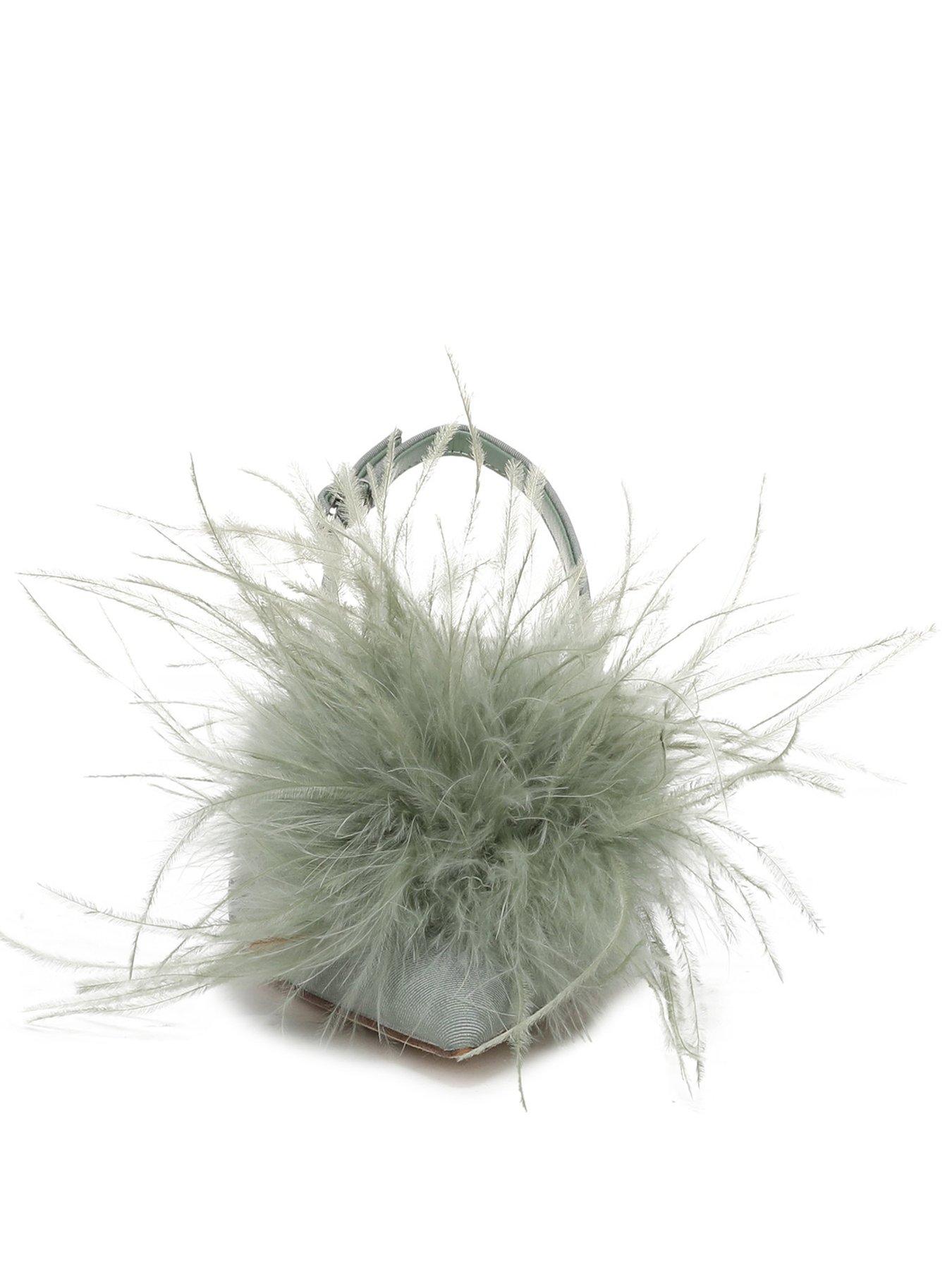 Image 2 of 5 of SAM EDELMAN Finch Feather Kitten Heel Pump - Sage