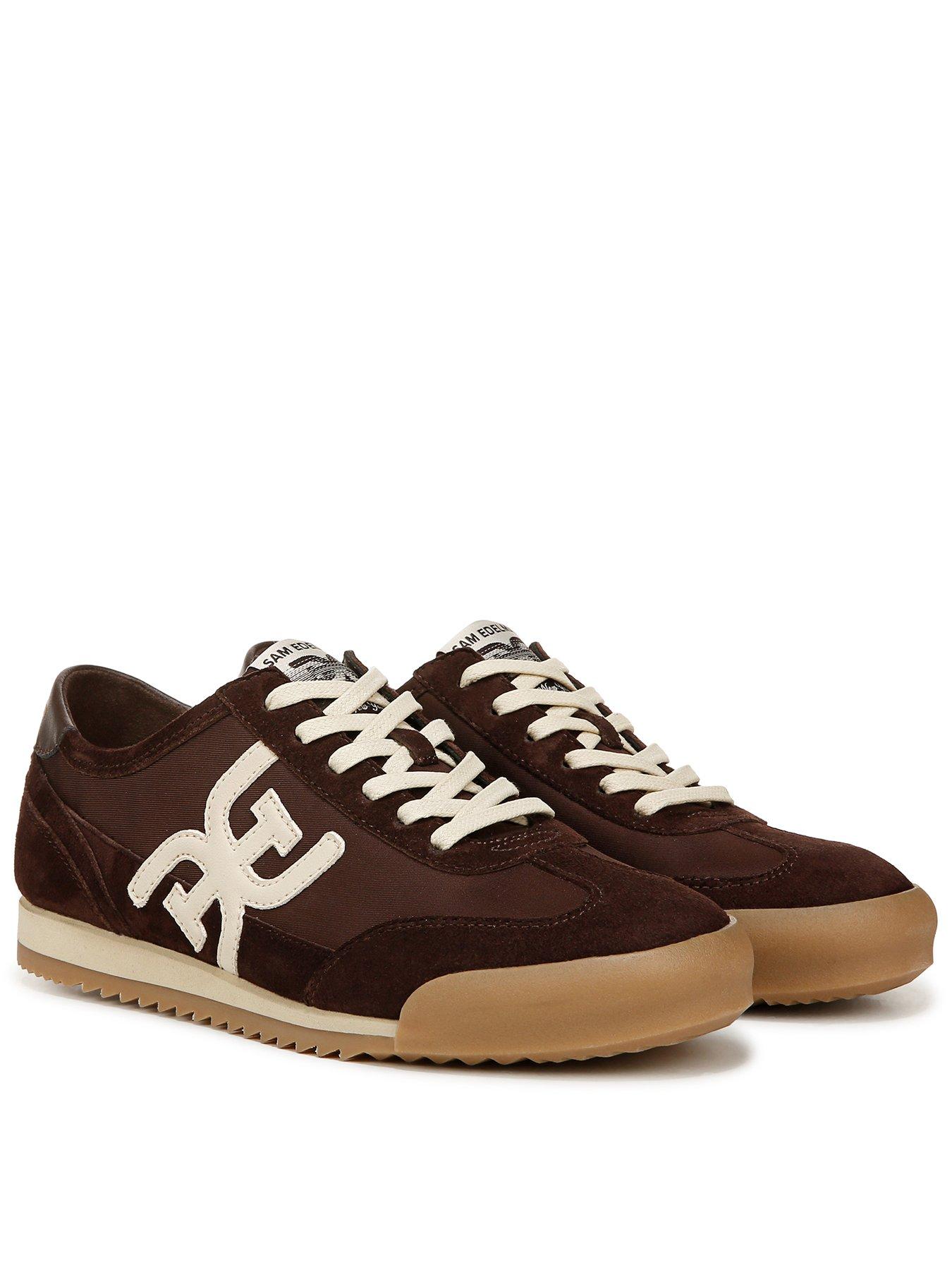 Image 1 of 5 of SAM EDELMAN Ivey Lace Up Trainer - Brown