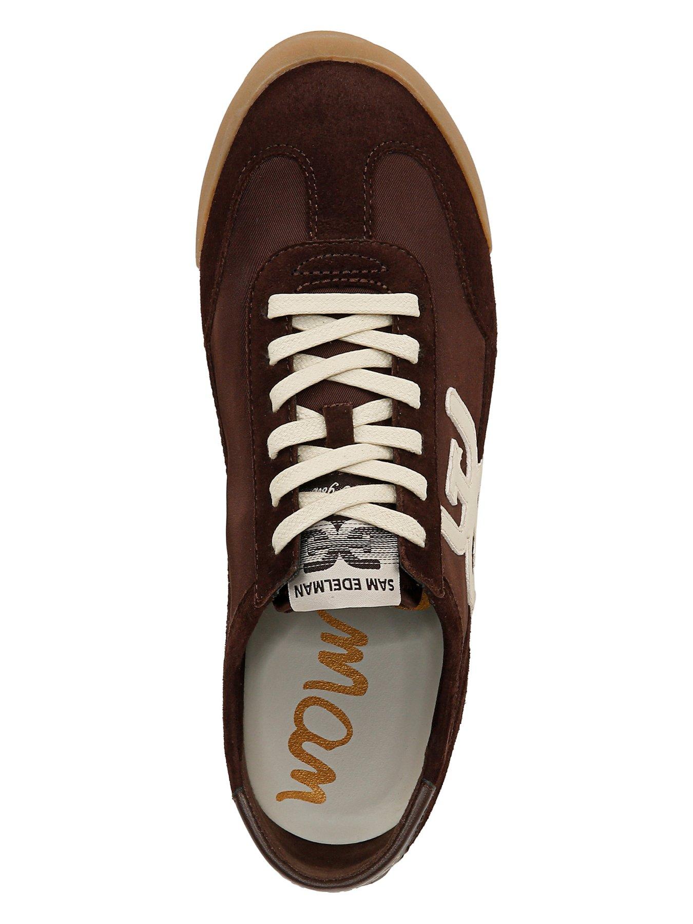 Image 4 of 5 of SAM EDELMAN Ivey Lace Up Trainer - Brown