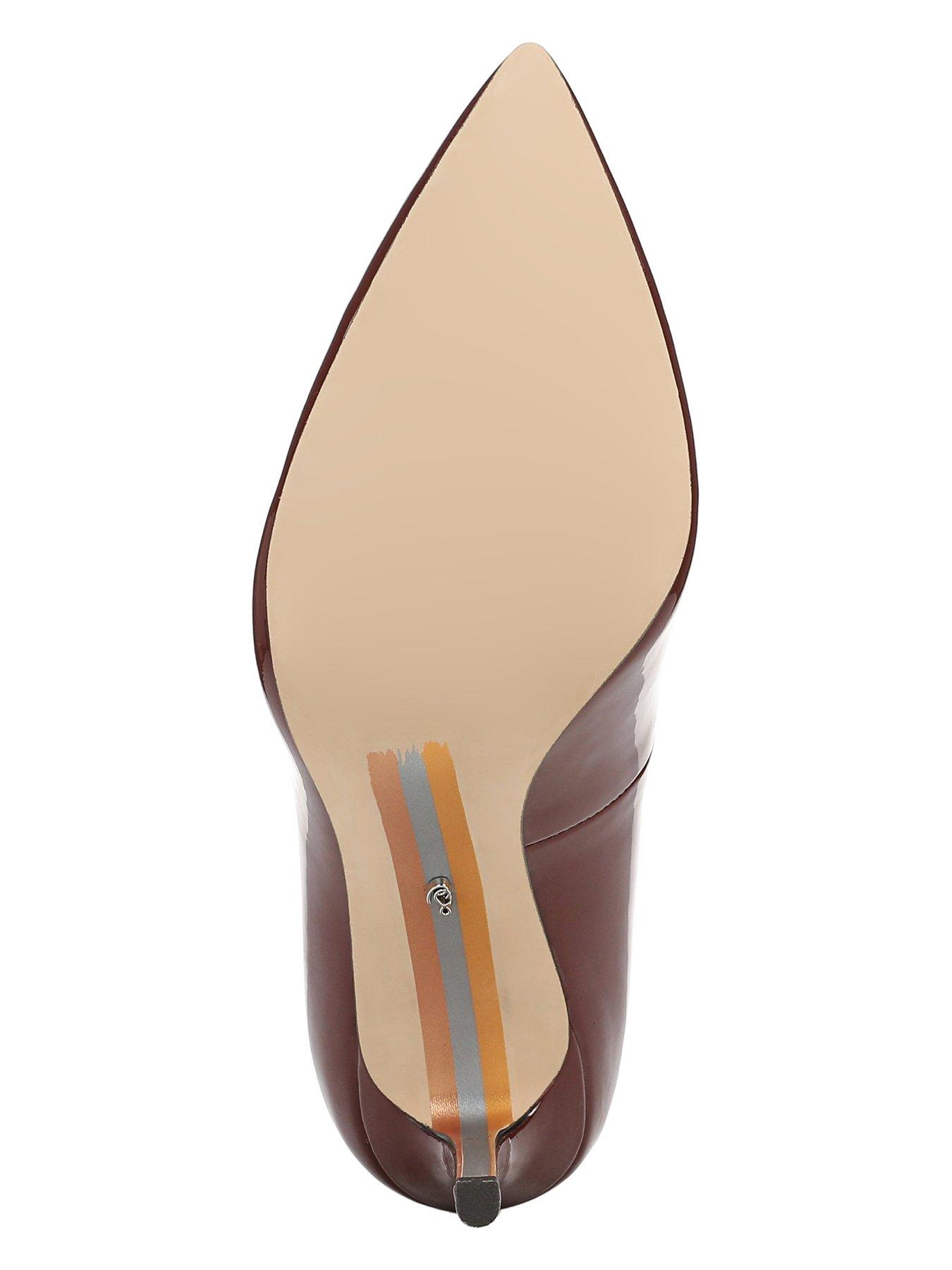 Image 5 of 5 of SAM EDELMAN Hazel Patent Heel Shoe - Red