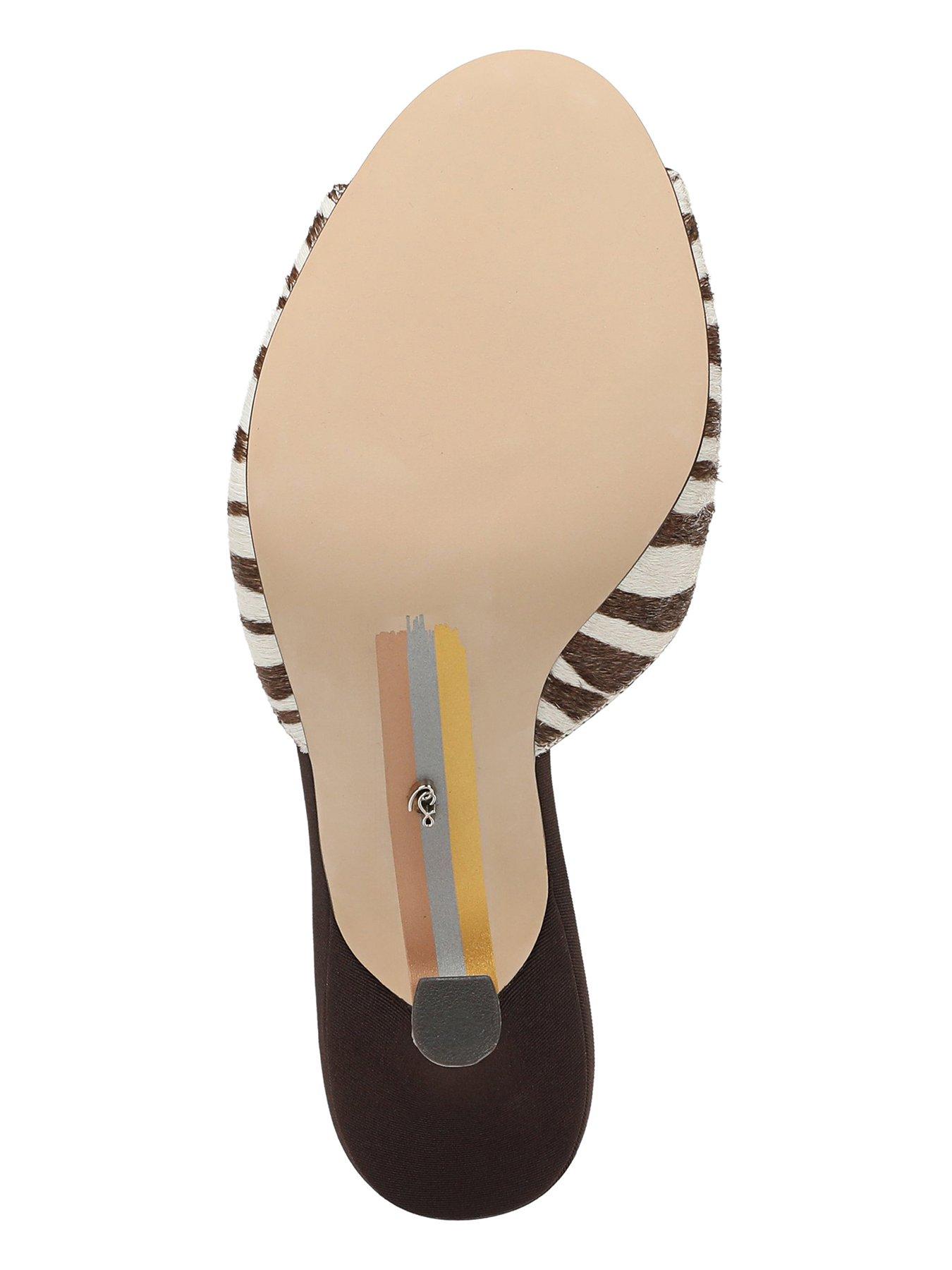 Image 5 of 5 of SAM EDELMAN Jeanie Heeled Zebra Mule - Brown