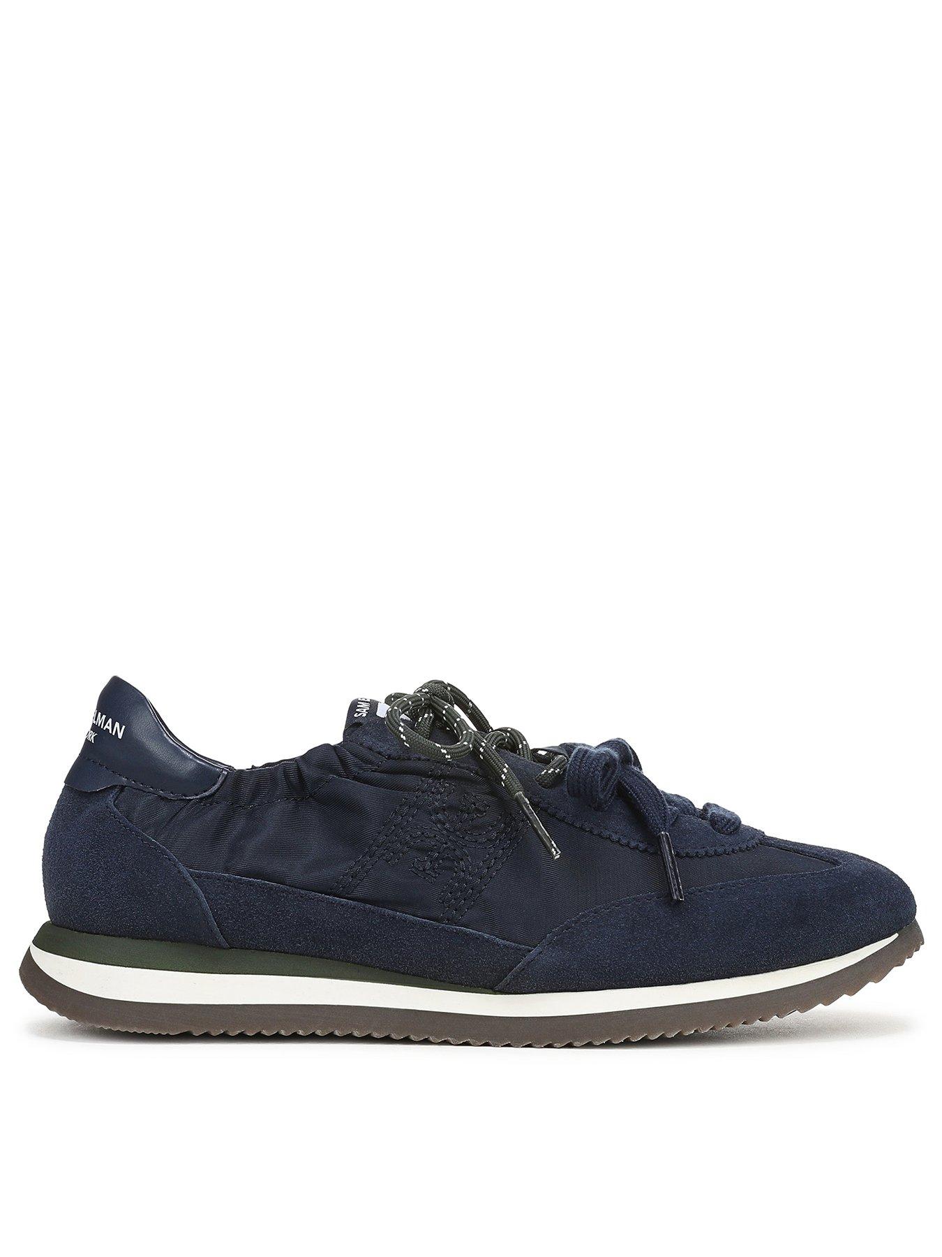 Image 1 of 6 of SAM EDELMAN Evara Lace Up Trainer - Navy