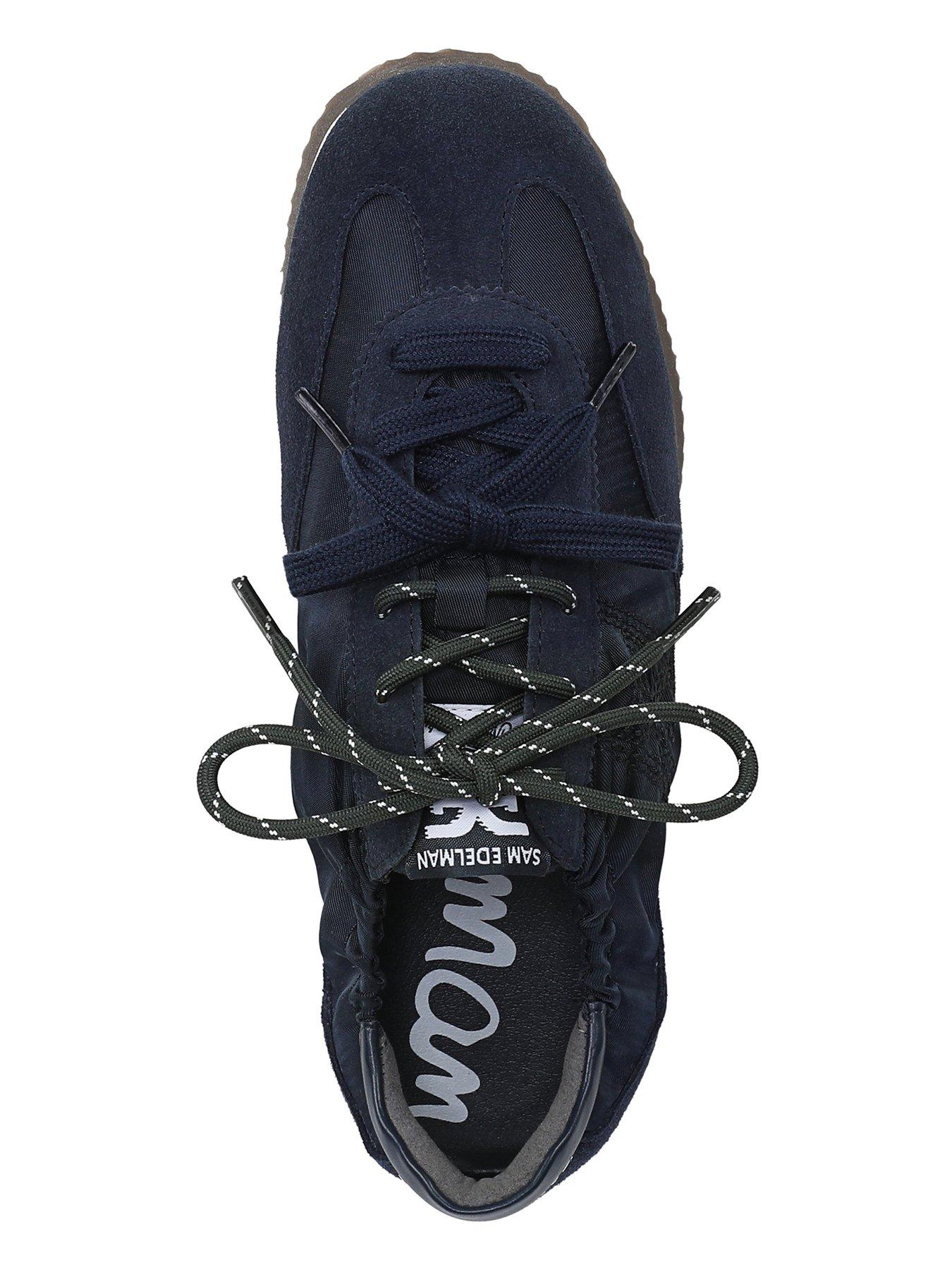 Image 4 of 6 of SAM EDELMAN Evara Lace Up Trainer - Navy