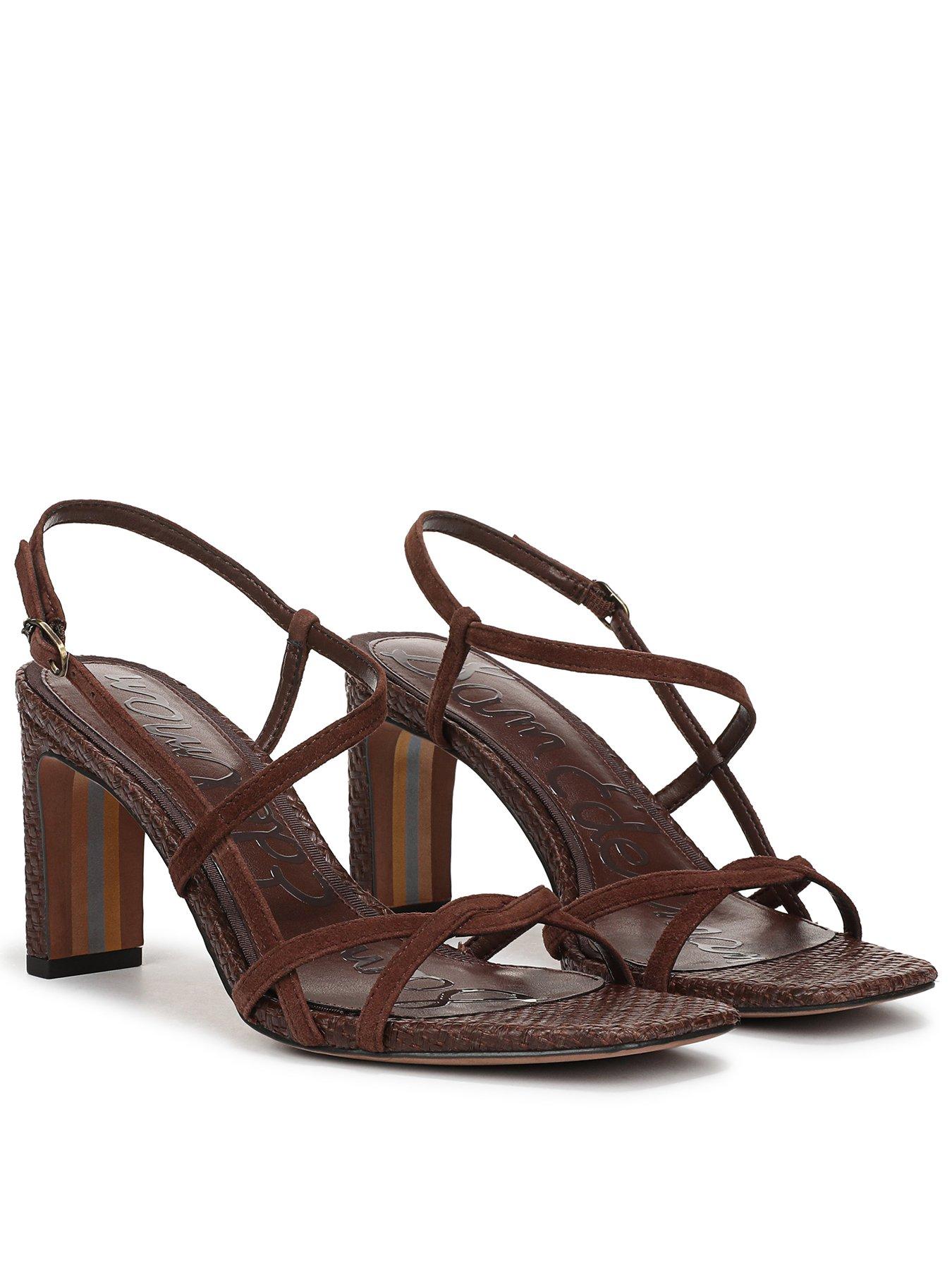 Image 1 of 5 of SAM EDELMAN Elissa Strappy Heel Sandal  - Brown