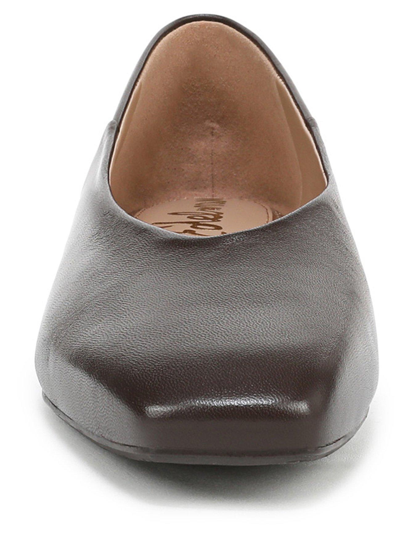 Image 2 of 5 of SAM EDELMAN Kasey Block Heel Square Toe Pump - Brown