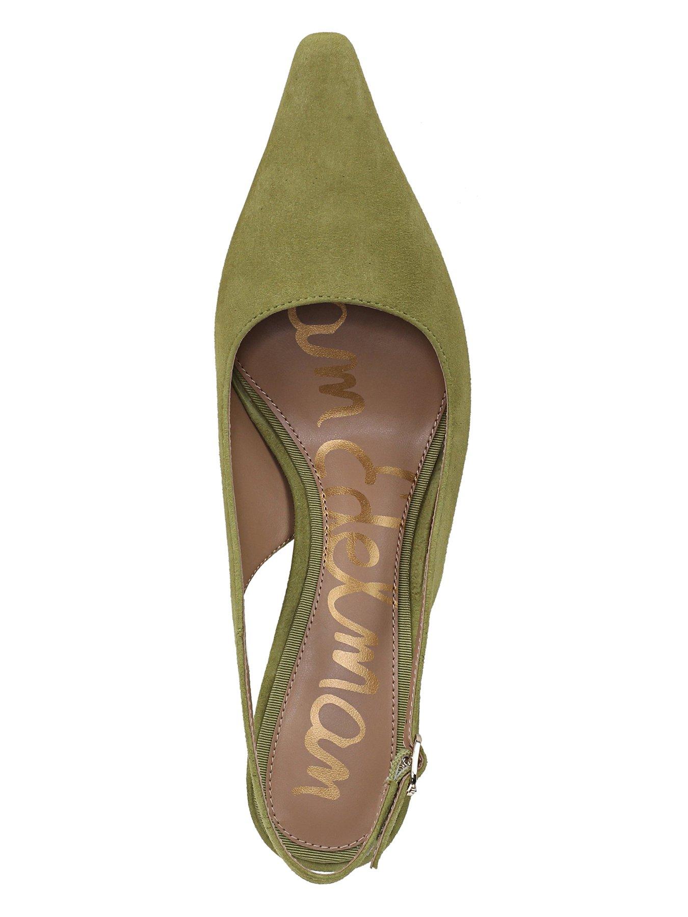 Image 4 of 5 of SAM EDELMAN Bianka Sling Back Heeled Pump - Olive Green