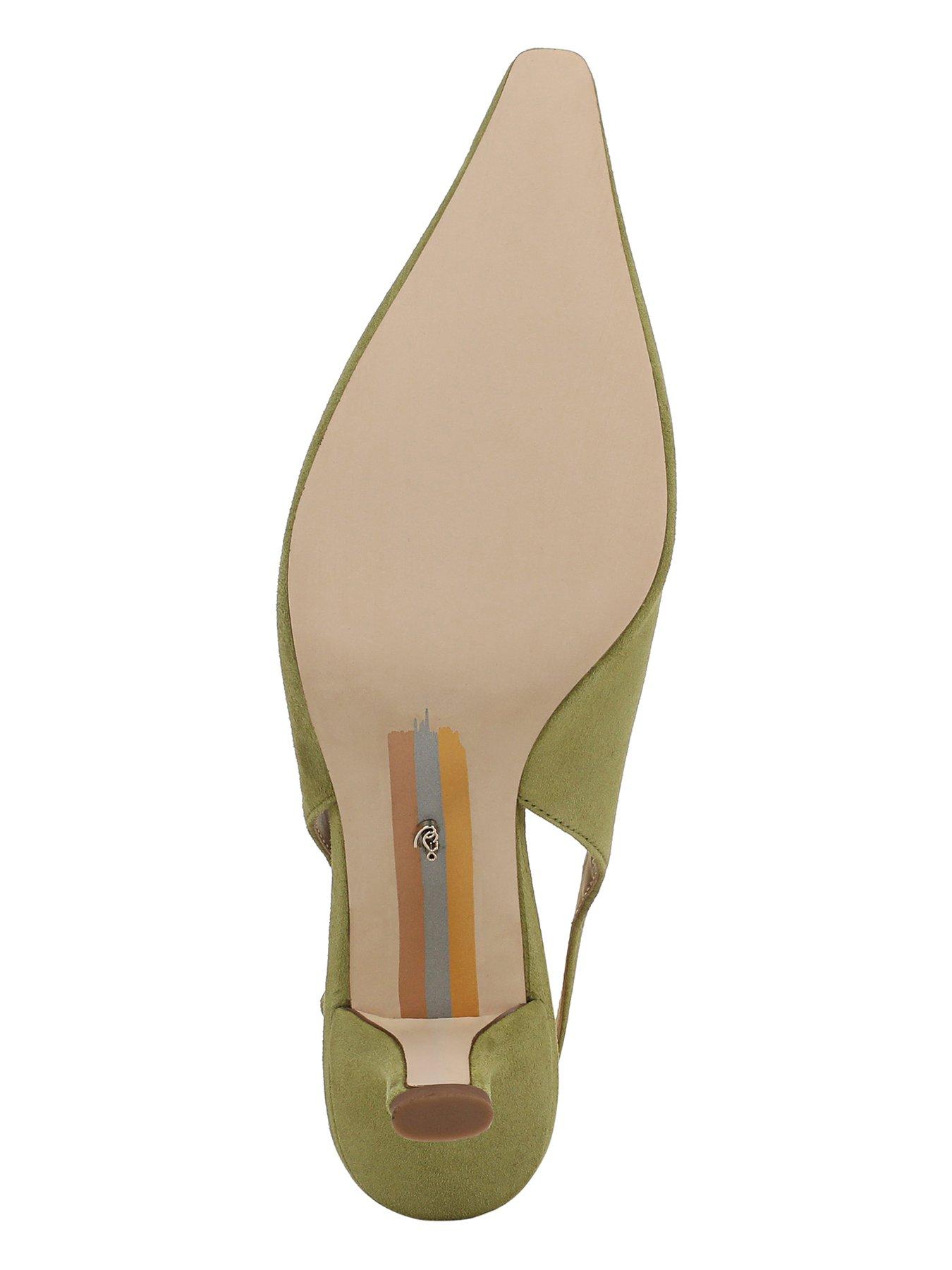 Image 5 of 5 of SAM EDELMAN Bianka Sling Back Heeled Pump - Olive Green