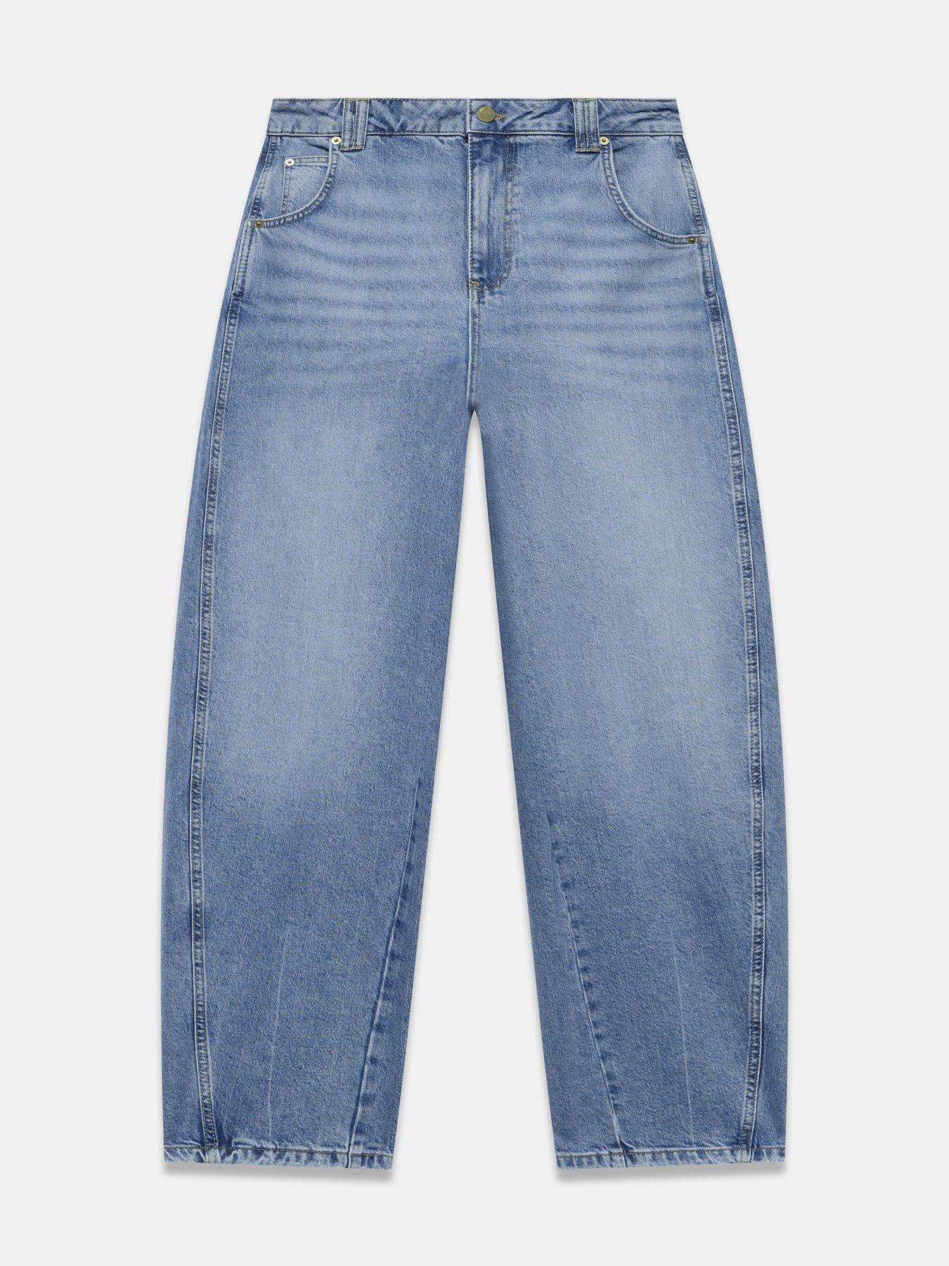Image 5 of 6 of Mint Velvet Indigo Relaxed Barrel Jeans - Blue