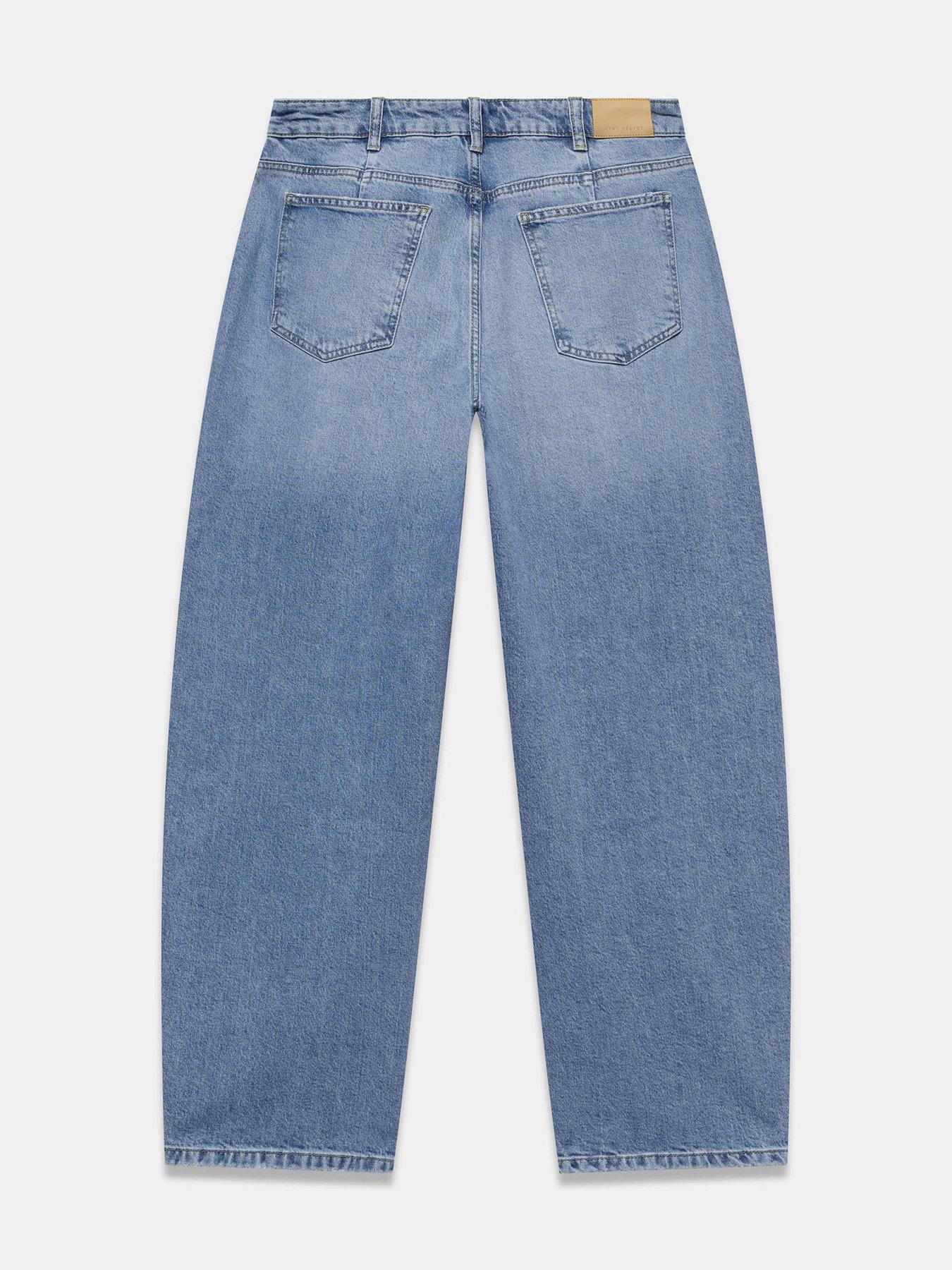 Image 6 of 6 of Mint Velvet Indigo Relaxed Barrel Jeans - Blue