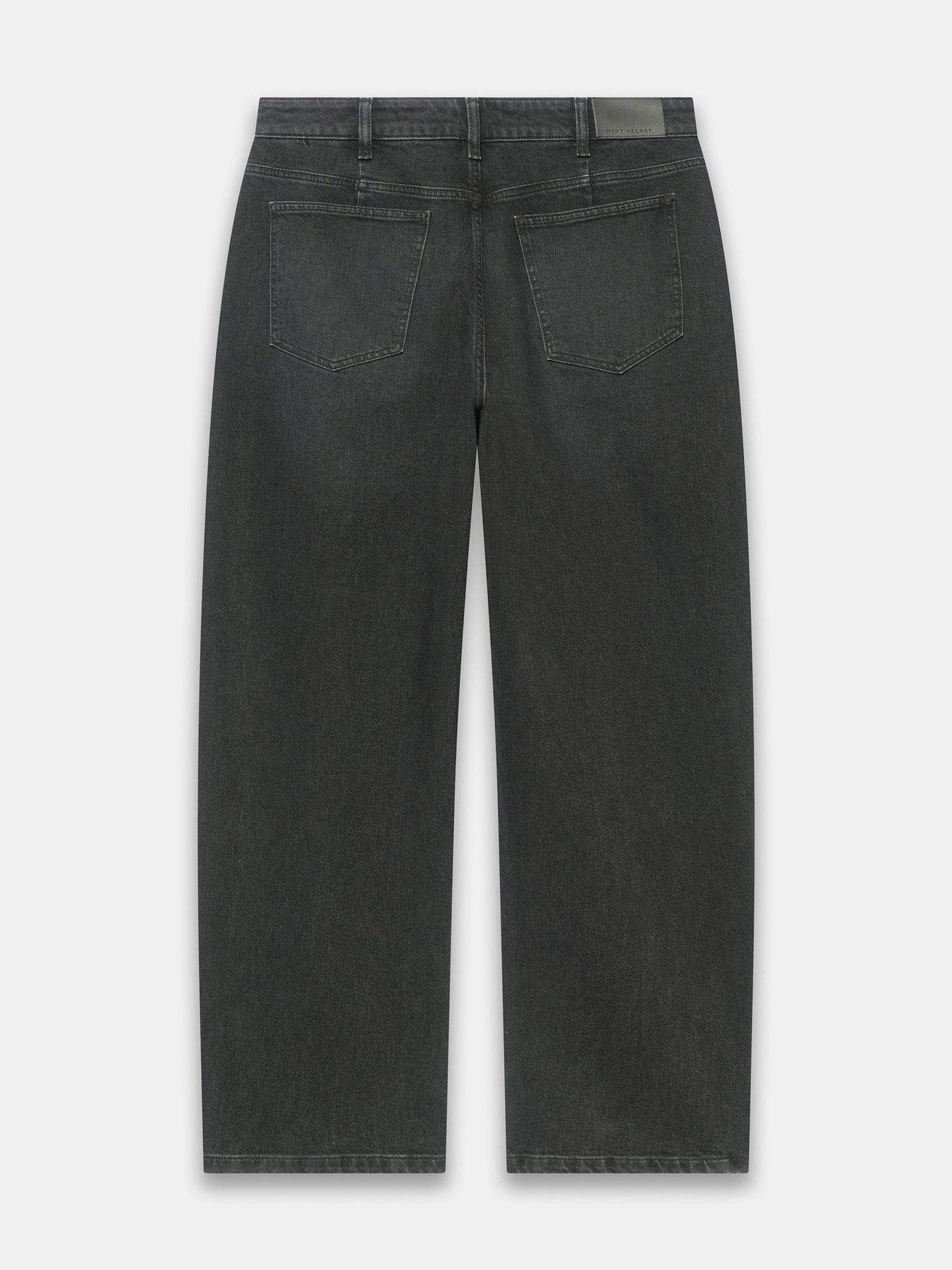Image 6 of 6 of Mint Velvet Relaxed Barrel Leg Jeans - Black