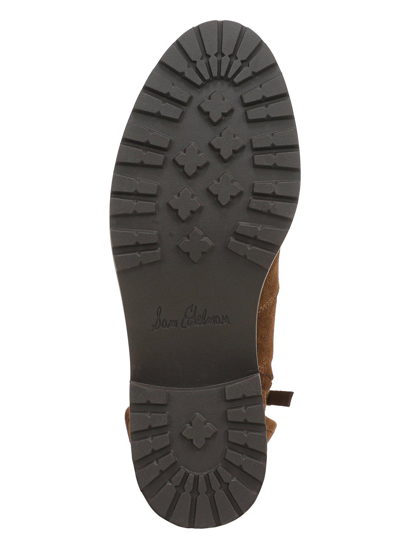Image 5 of 6 of SAM EDELMAN Sophi Buckle Fur Lined Calf Boot - Brown