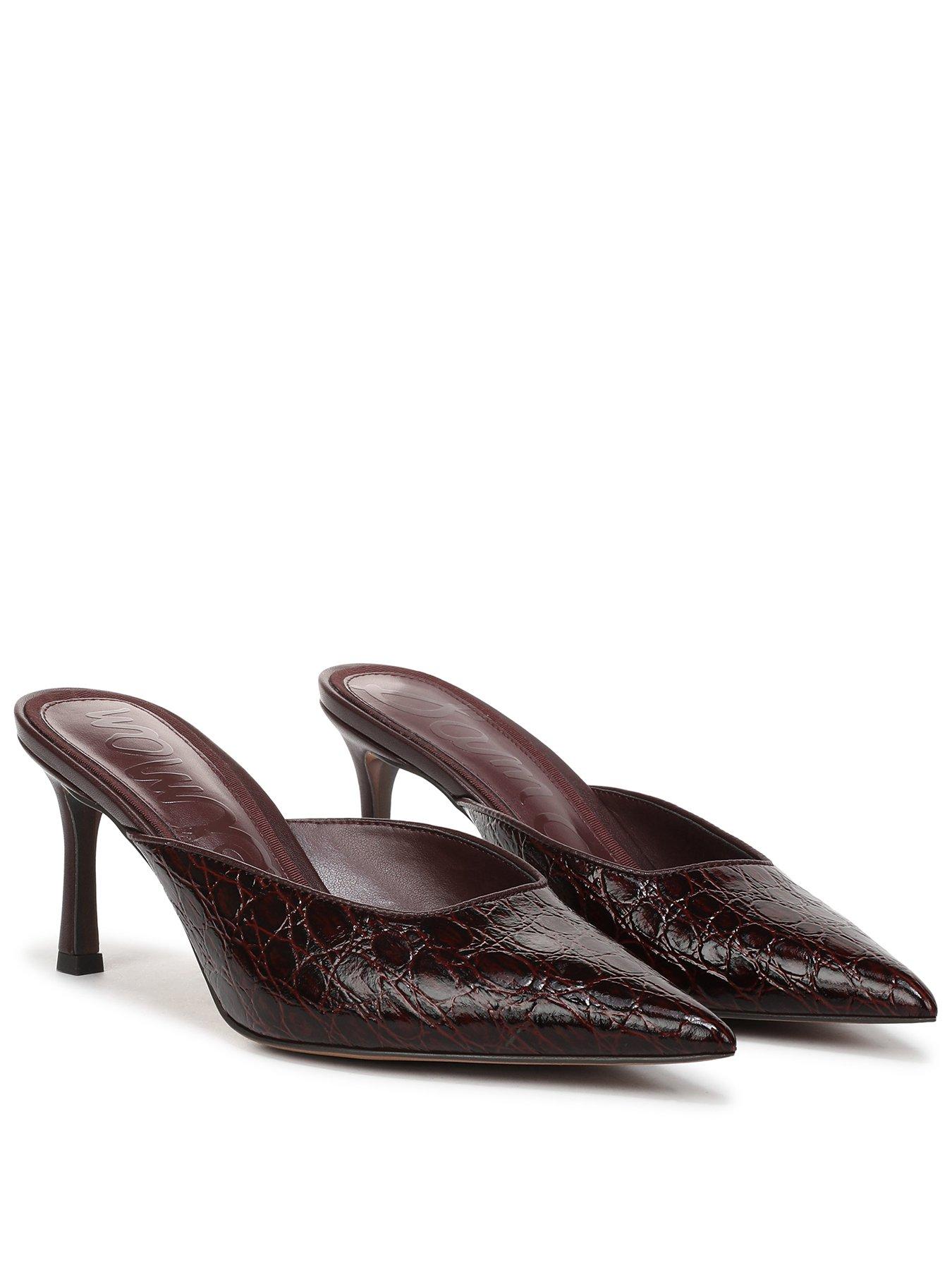 Image 1 of 5 of SAM EDELMAN Margeaux Slip On Heel Mule - Red