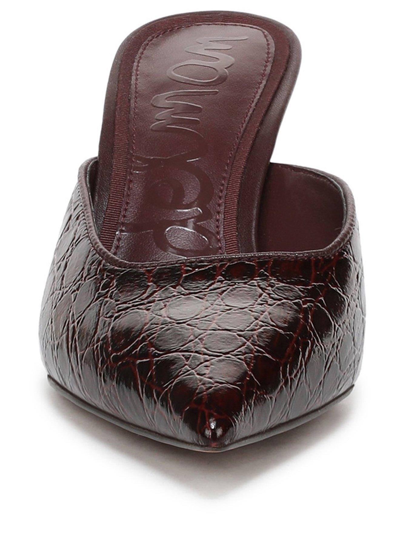 Image 2 of 5 of SAM EDELMAN Margeaux Slip On Heel Mule - Red