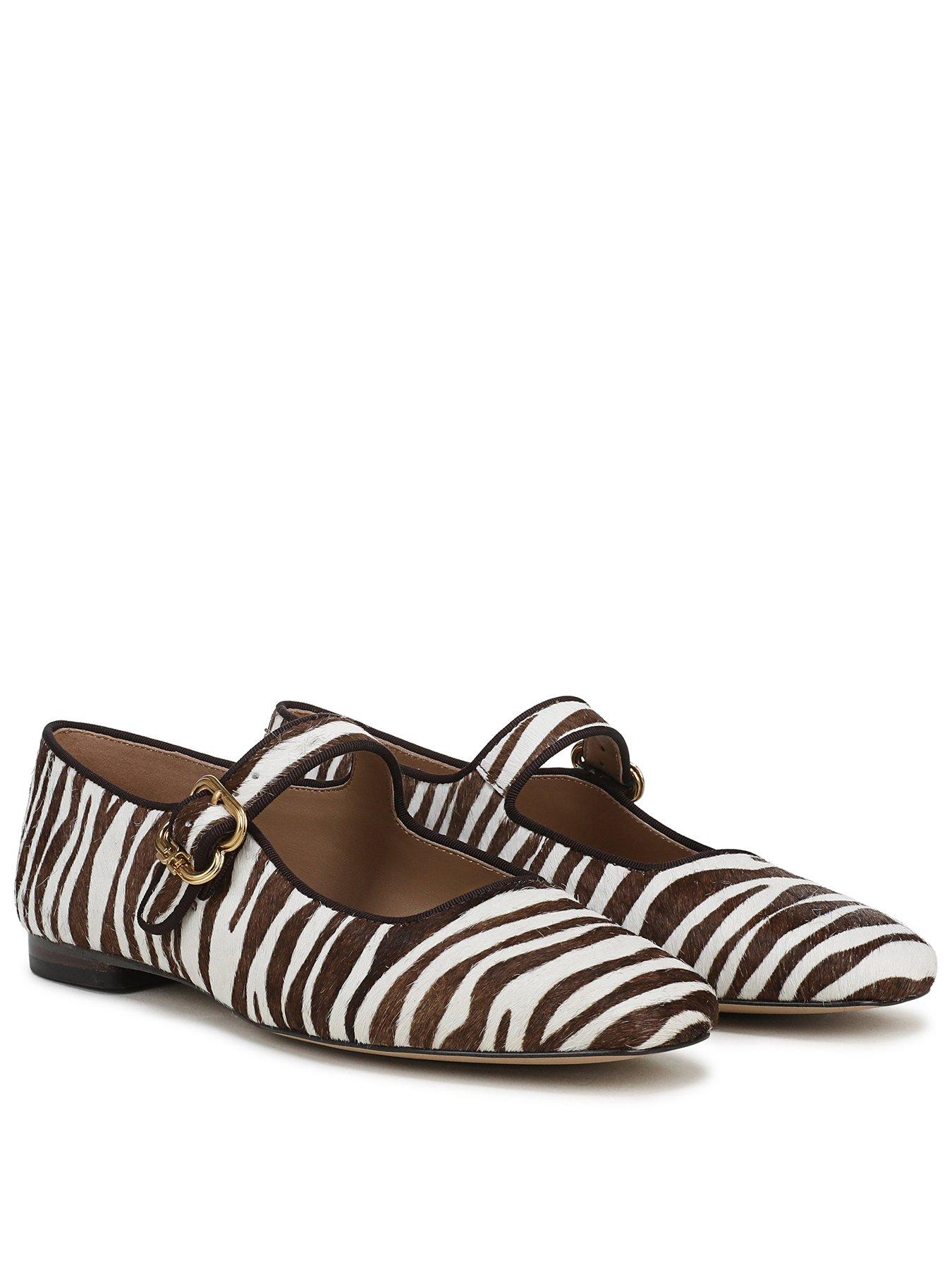Image 1 of 6 of SAM EDELMAN Michaela Mary Jane Pump - Zebra Print