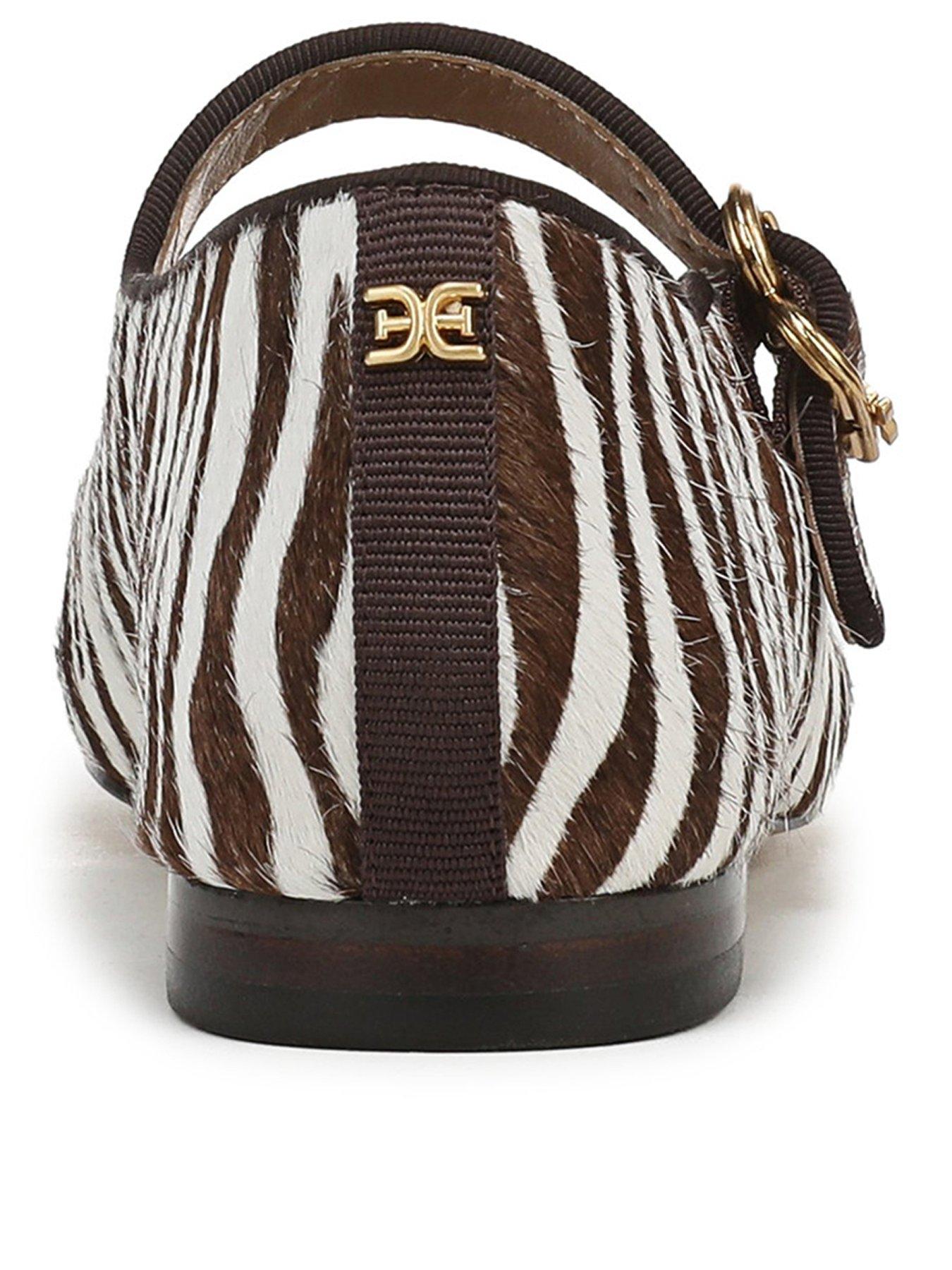 Image 3 of 6 of SAM EDELMAN Michaela Mary Jane Pump - Zebra Print