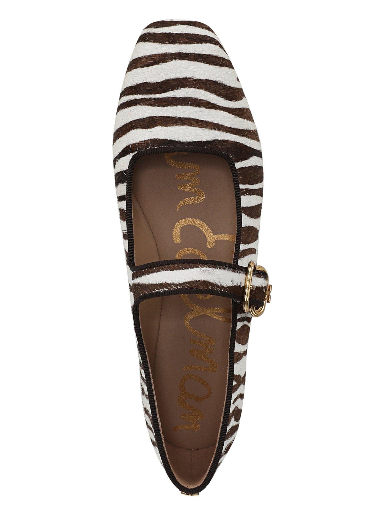 Image 4 of 6 of SAM EDELMAN Michaela Mary Jane Pump - Zebra Print