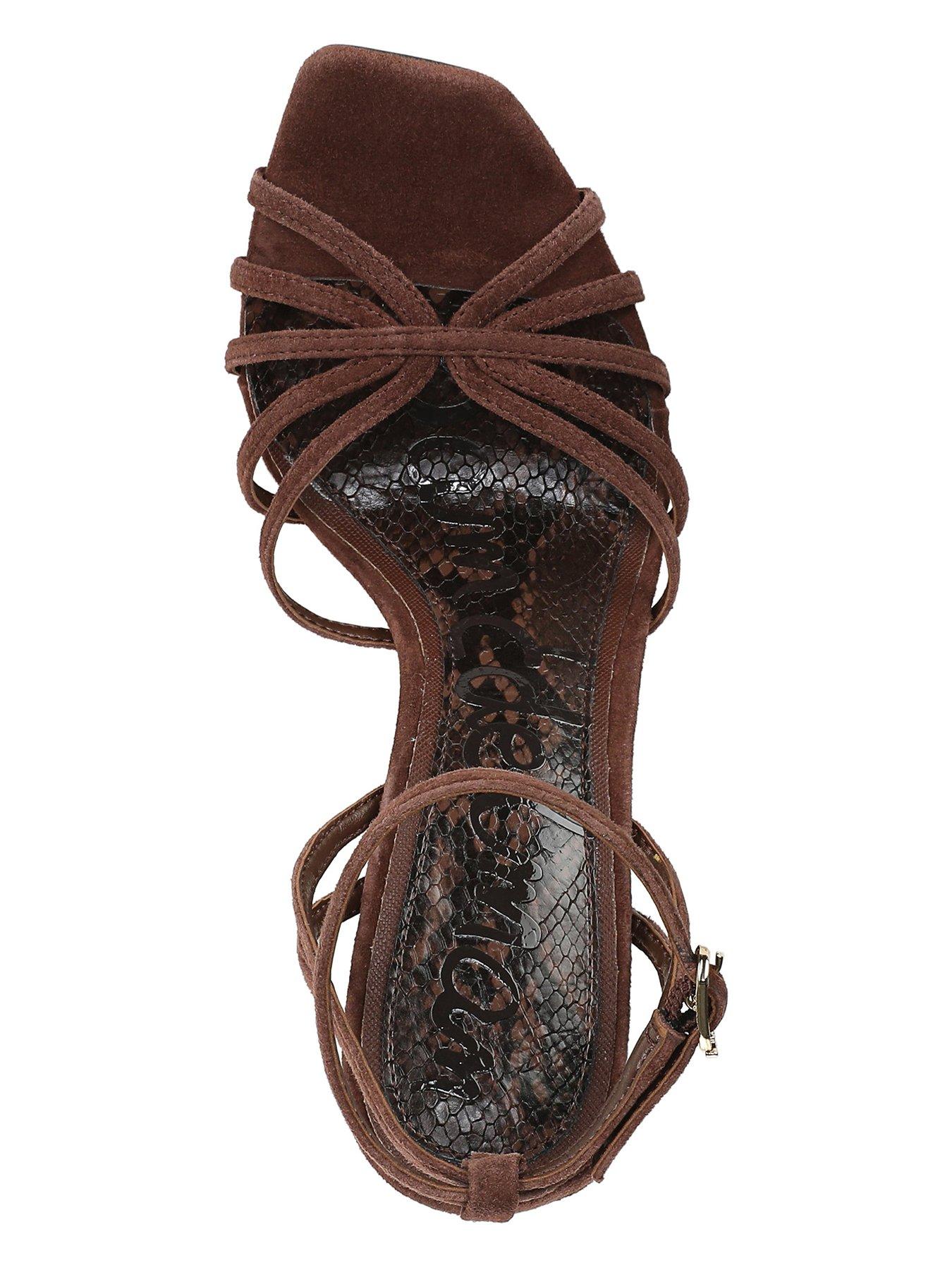 Image 4 of 5 of SAM EDELMAN Lili Strap Heel Sandal - Brown