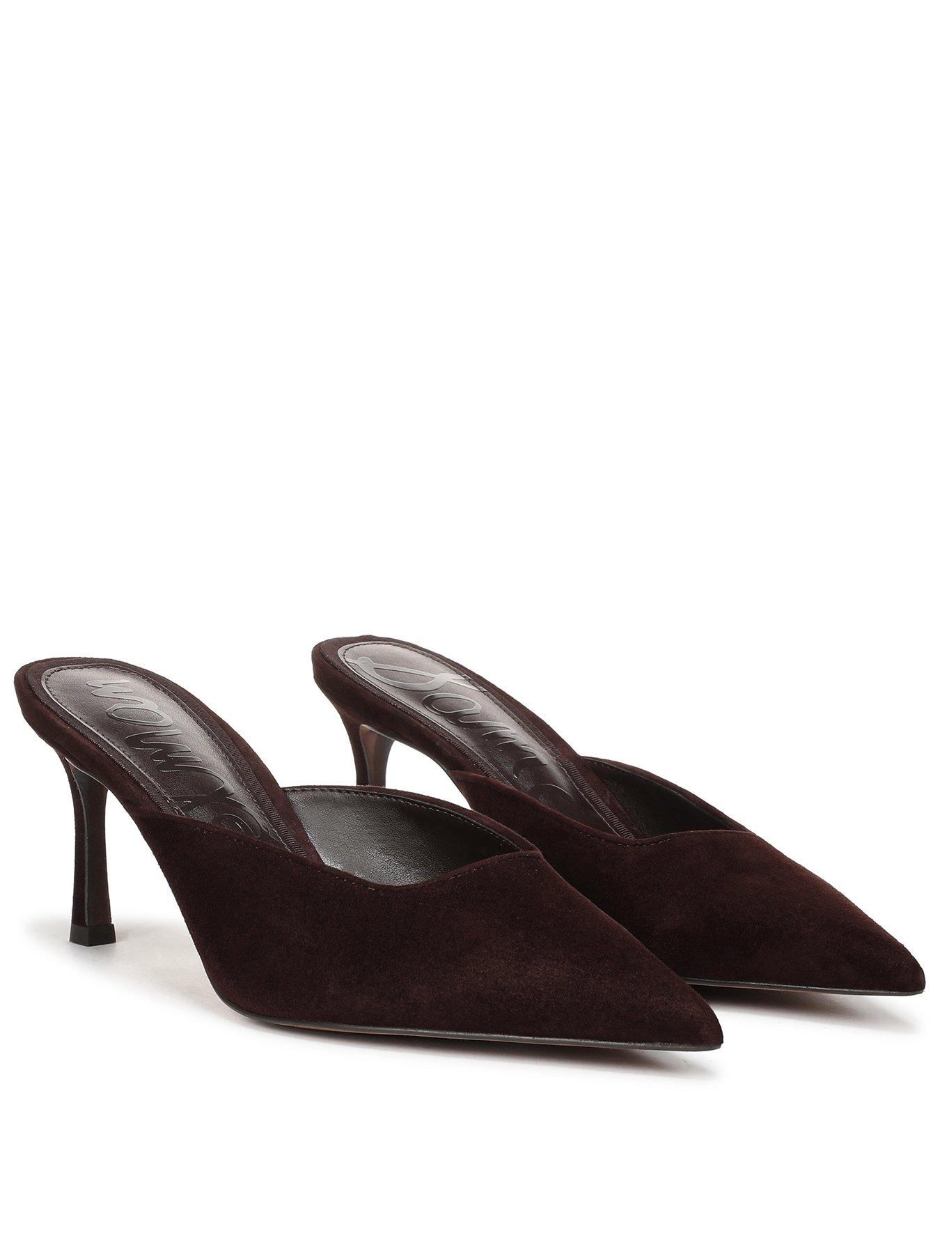 SAM EDELMAN Margeaux Slip On Heel Mule - Brown