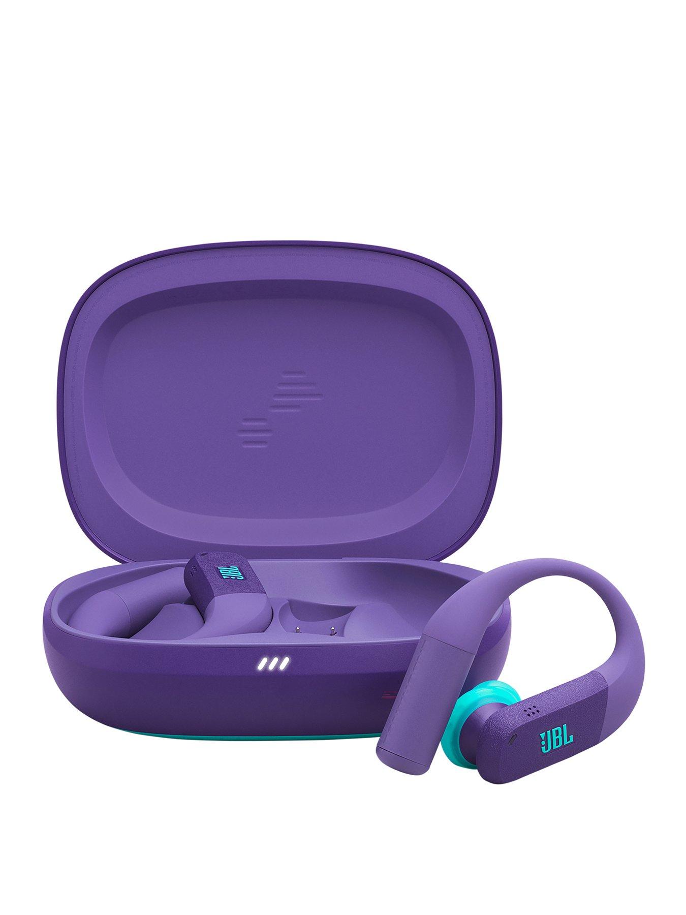 JBL Endurance PEAK 4 - True Wireless Sport Earbuds: Powerhook / IP68 / Smart Ambient, Purple