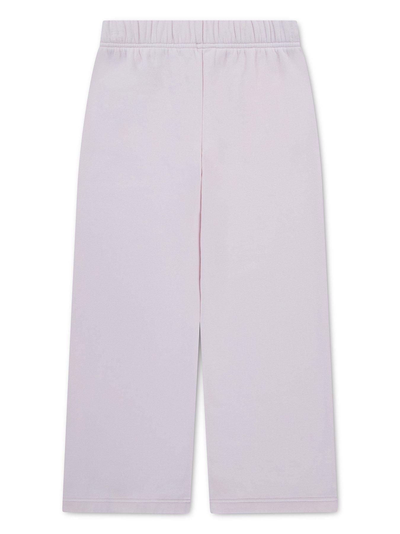 Image 2 of 3 of Abercrombie & Fitch Girl's Cotton Blend Drawstring Tracksuit Bottoms - Pink