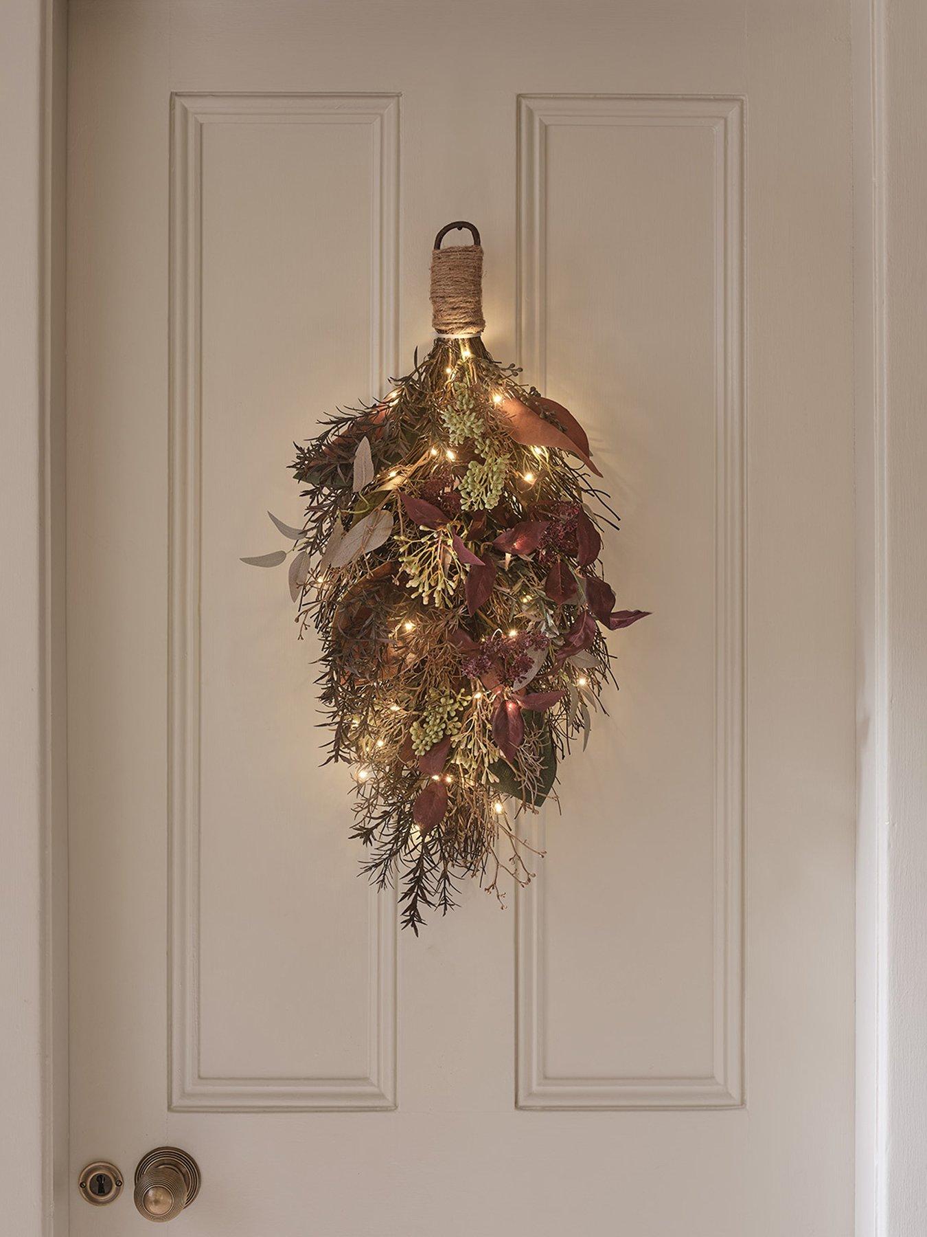 Image 3 of 6 of Lights4Fun Pre Lit Autumn Winter Bough