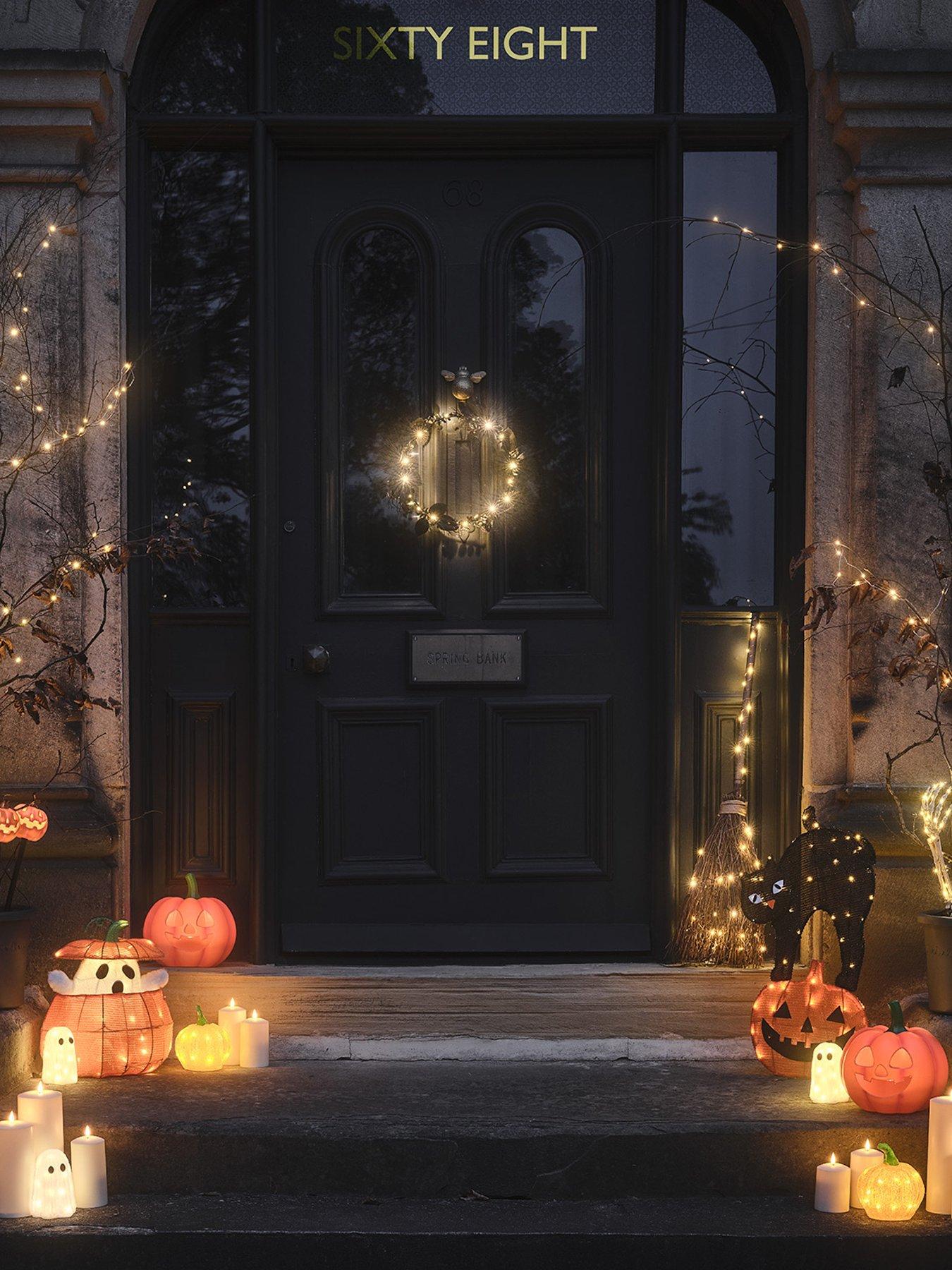 Image 4 of 5 of Lights4Fun Animated Ghost In A Pumpkin Light Up Halloween Decoration