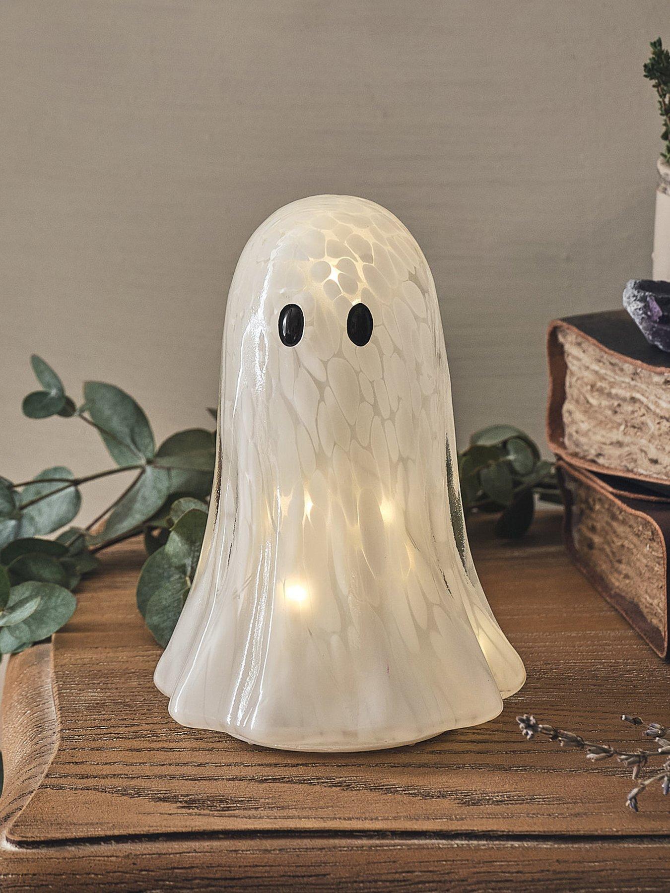 Lights4Fun Confetti Glass LED Ghost