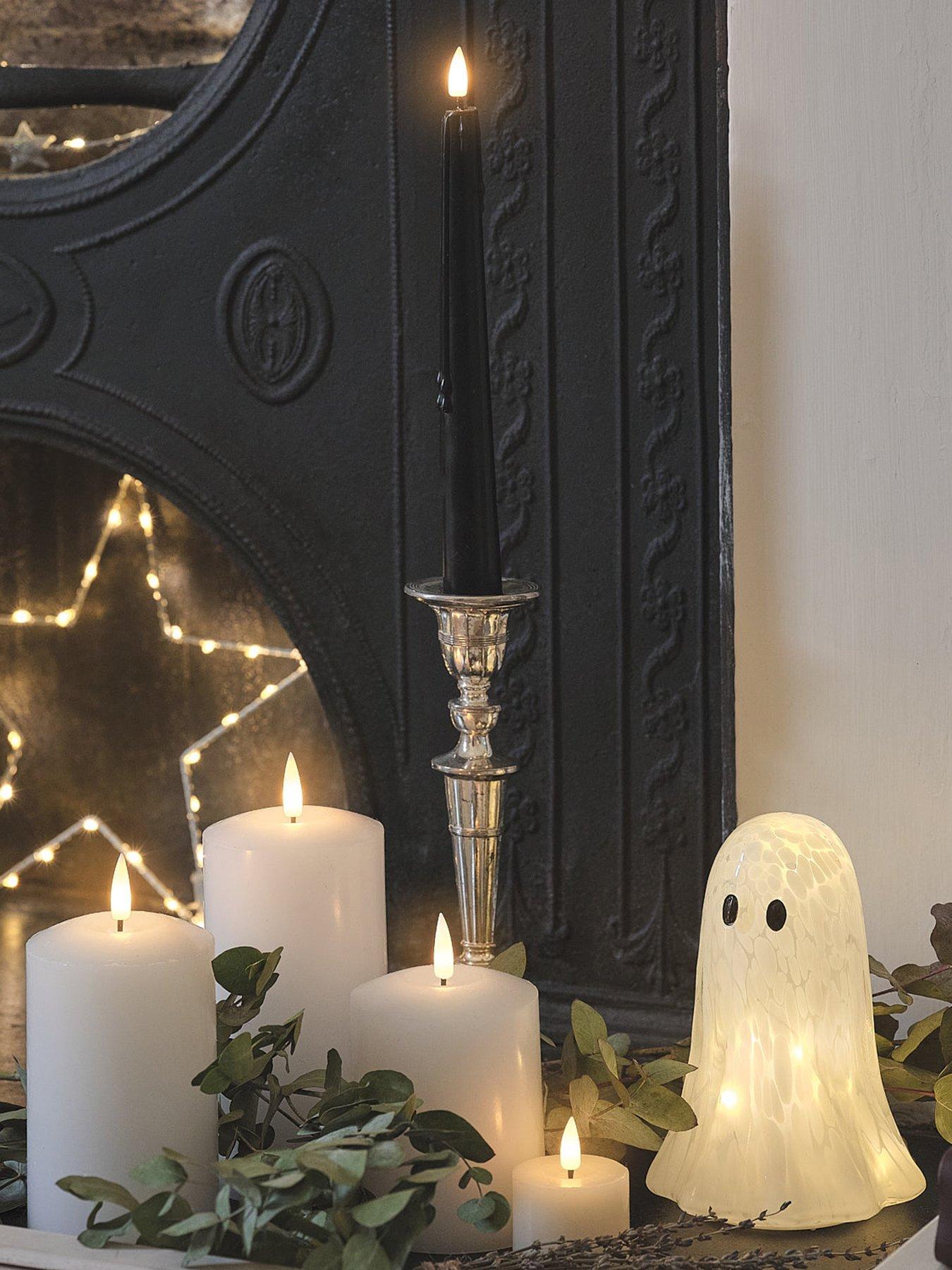 Image 3 of 5 of Lights4Fun Confetti Glass LED 10cm Ghost