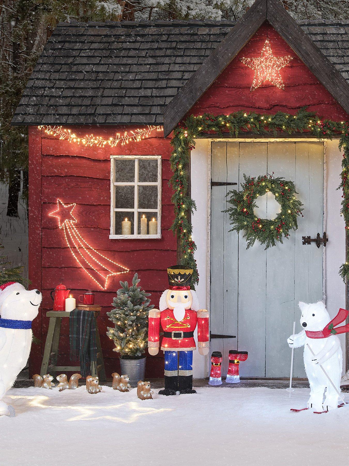Image 2 of 3 of Lights4Fun Animated Skiing Polar Bear Figure