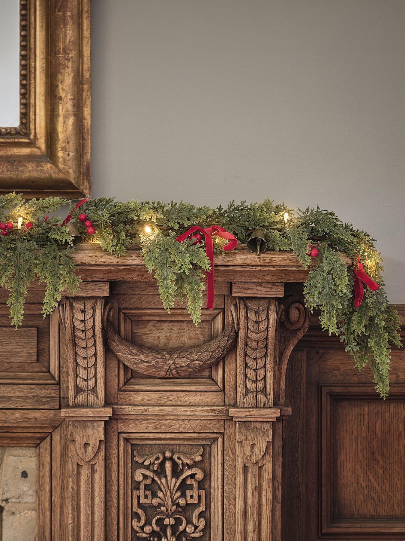 Image 1 of 2 of Lights4Fun Comfort And Joy LED Garland