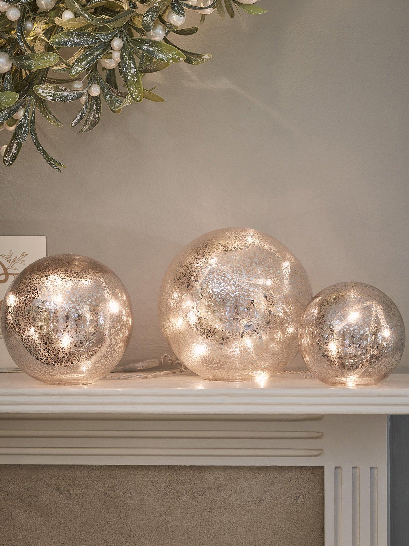 Image 1 of 2 of Lights4Fun Glass Light Up Orbs With Remote Control
