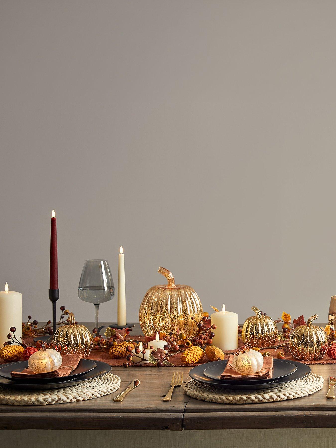 Image 5 of 6 of Lights4Fun 6 Truglow Autumnal Remote Controlled LED Taper Candles