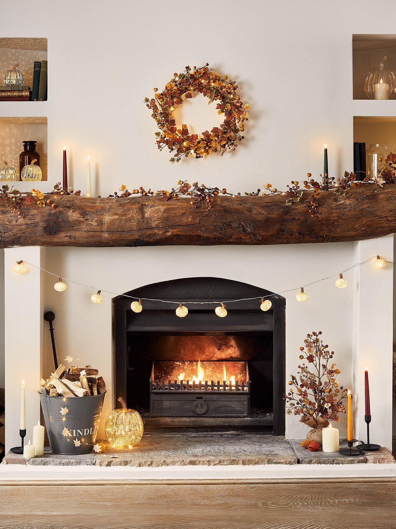 Image 6 of 6 of Lights4Fun 6 Truglow Autumnal Remote Controlled LED Taper Candles