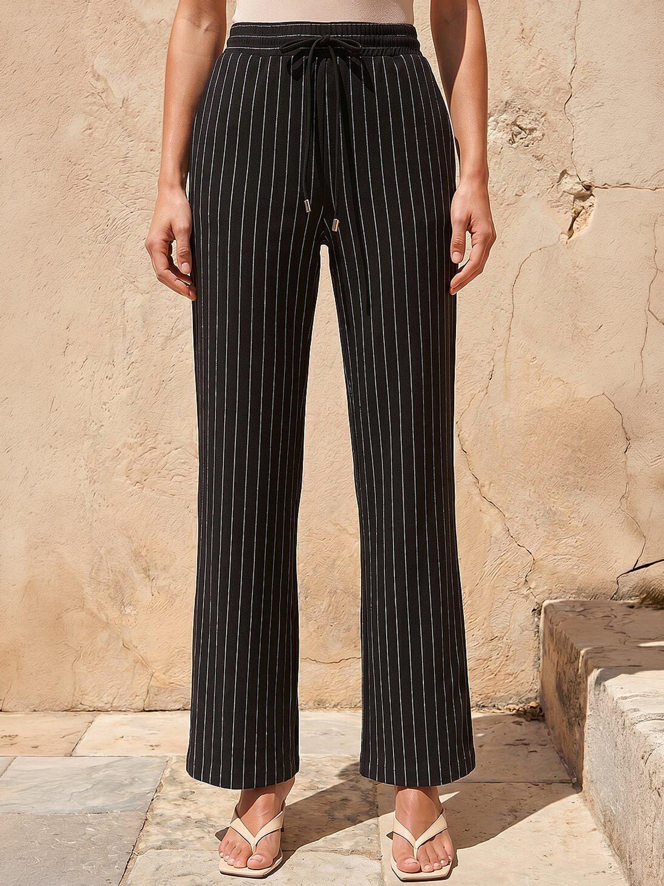 Image 4 of 4 of Roman Petite Stripe Trouser