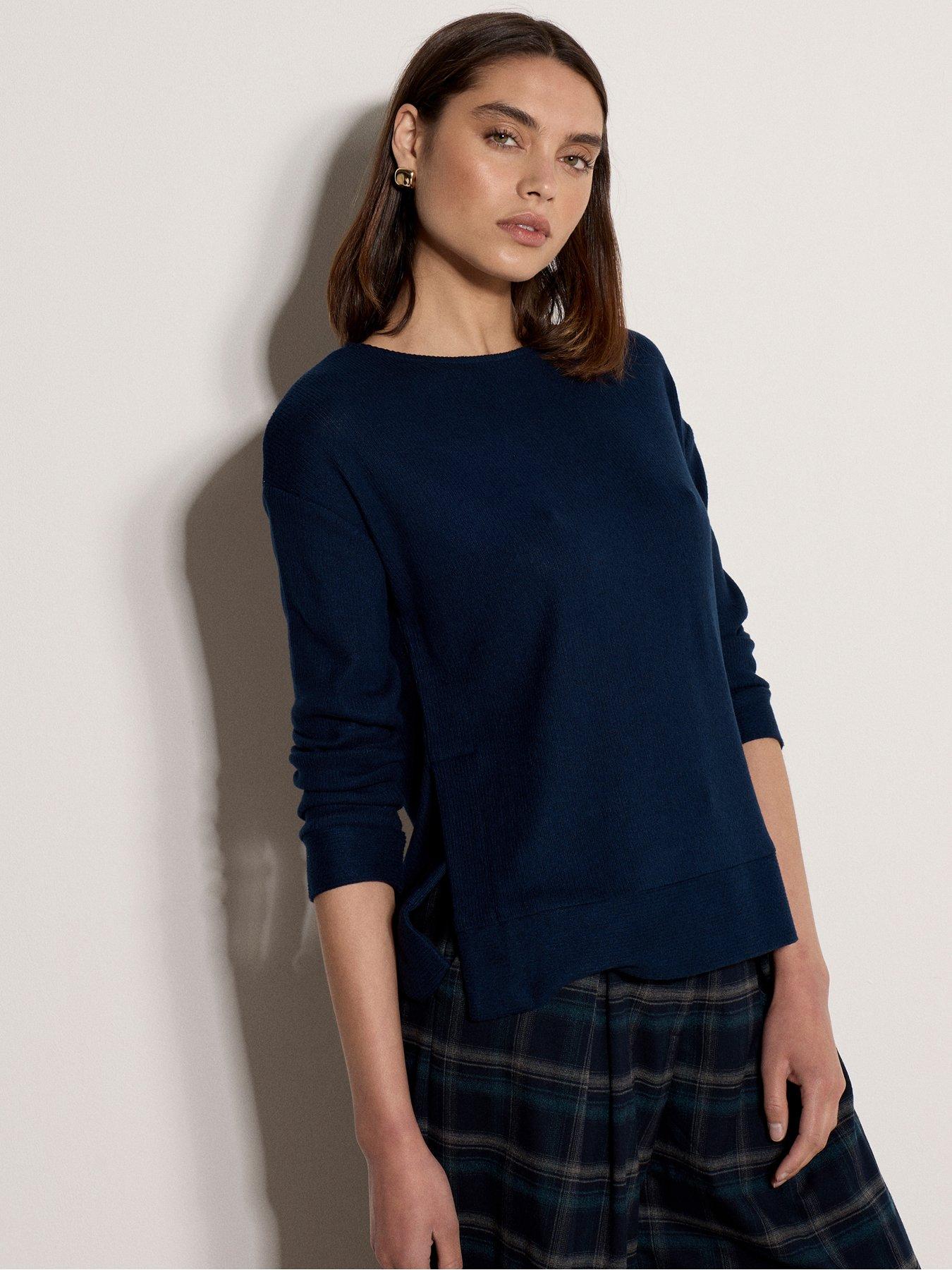 Apricot Apricot Soft Touch Rib Side Split Top