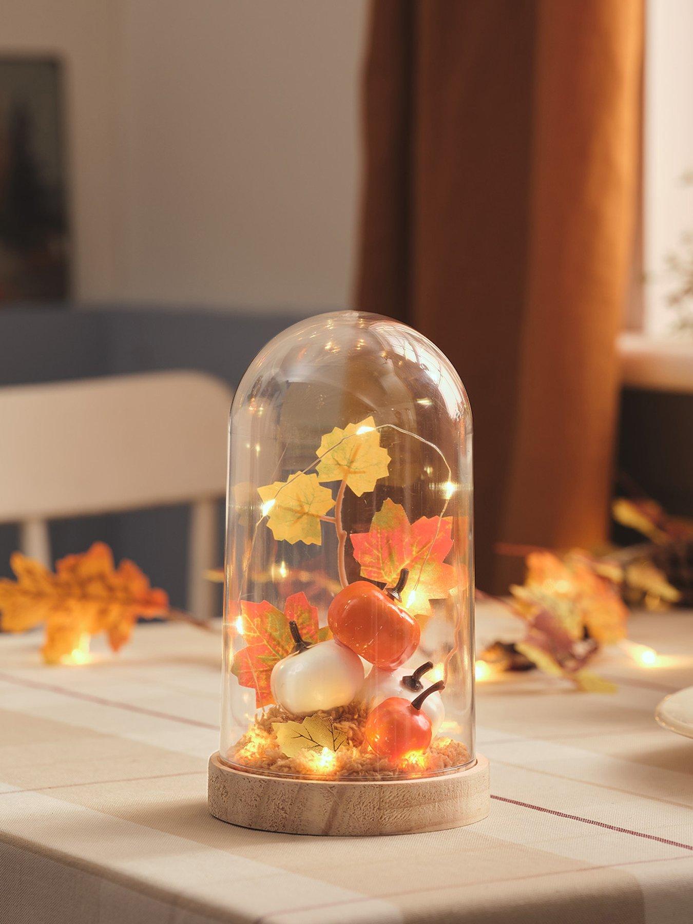 Image 3 of 6 of Lights4Fun Autumnal Glass Dome