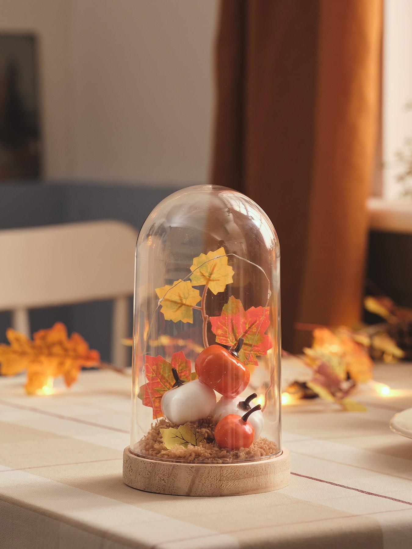 Image 4 of 6 of Lights4Fun Autumnal Glass Dome