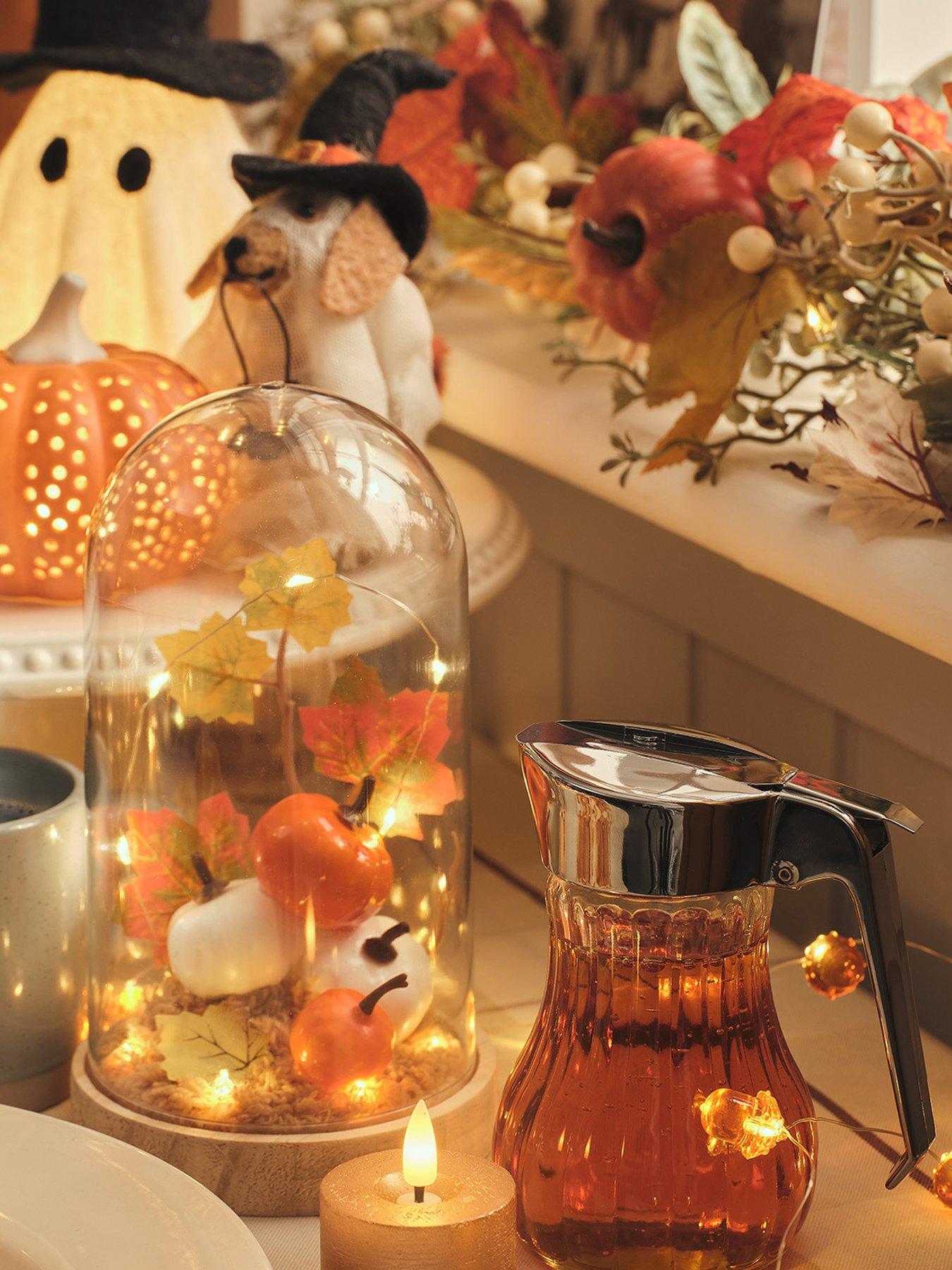 Image 6 of 6 of Lights4Fun Autumnal Glass Dome