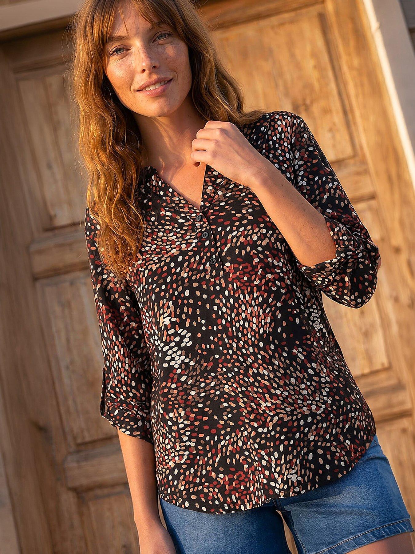 Roman Abstract Puff Print Shirt