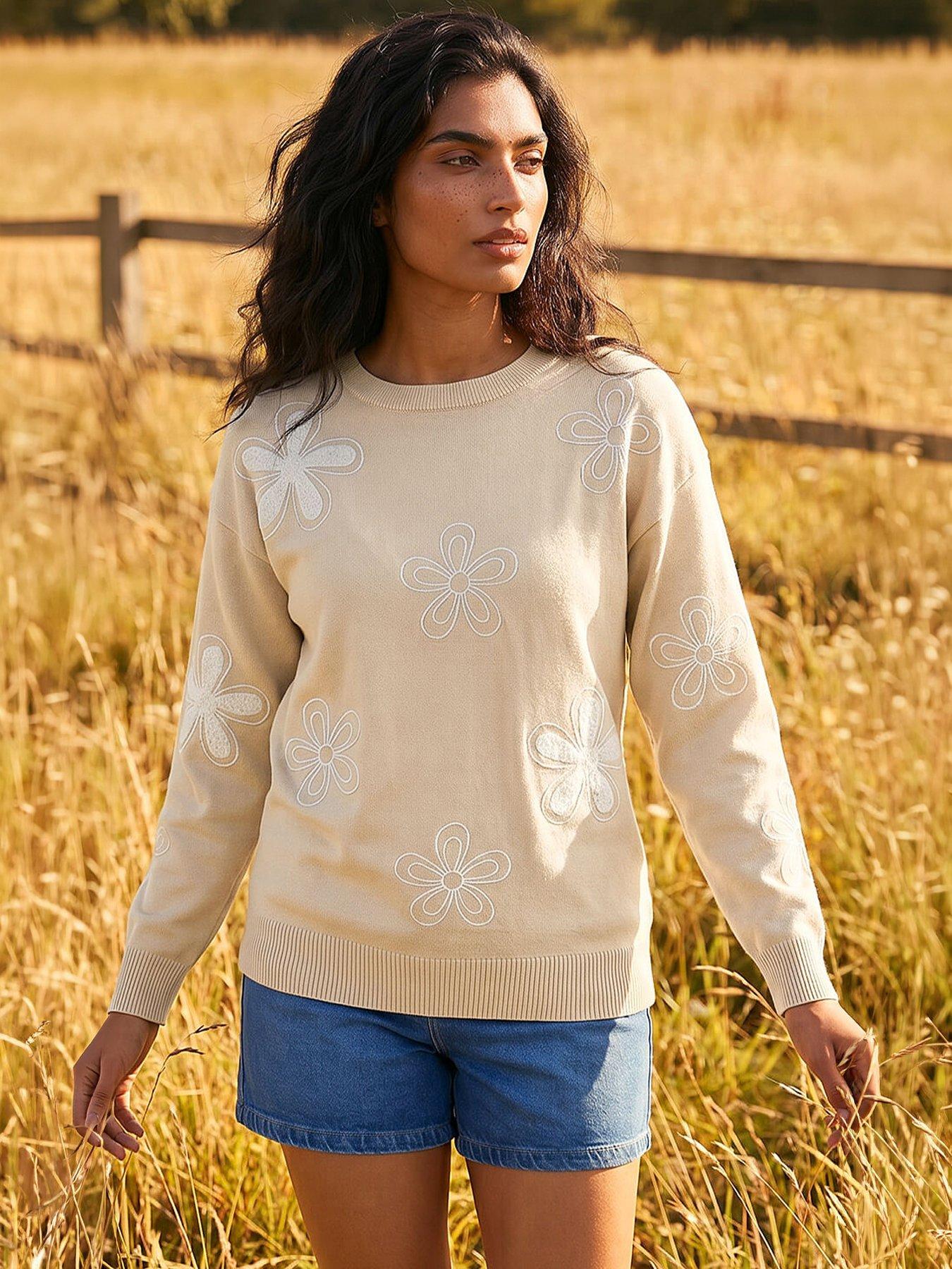 Roman Soft Floral Knit